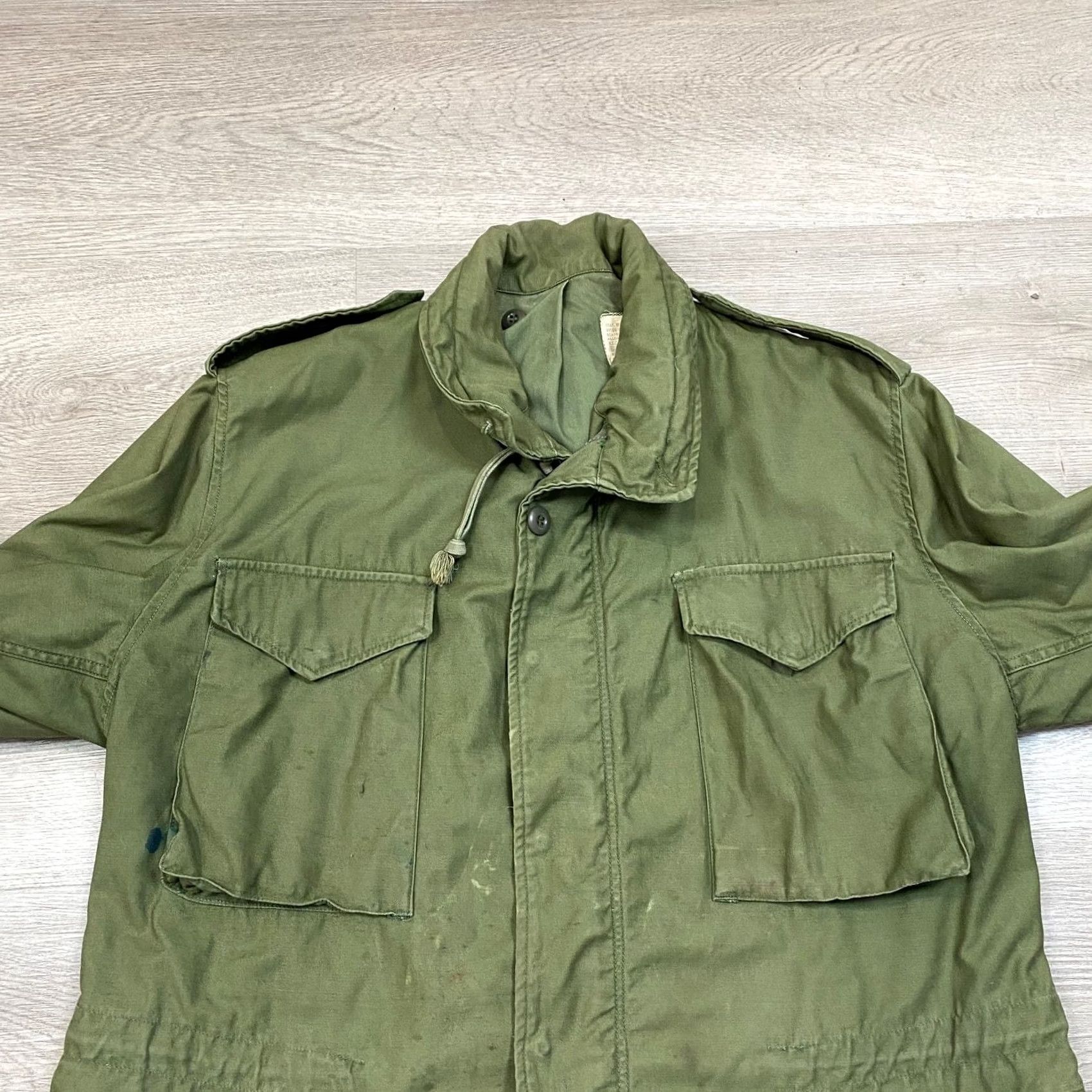 Vintage VINTAGE OG 107 M 65 Field Sateen Hooded Military Jacket Men's Medium Regular Green Size US M / EU 48-50 / 2 - 2 Thumbnail