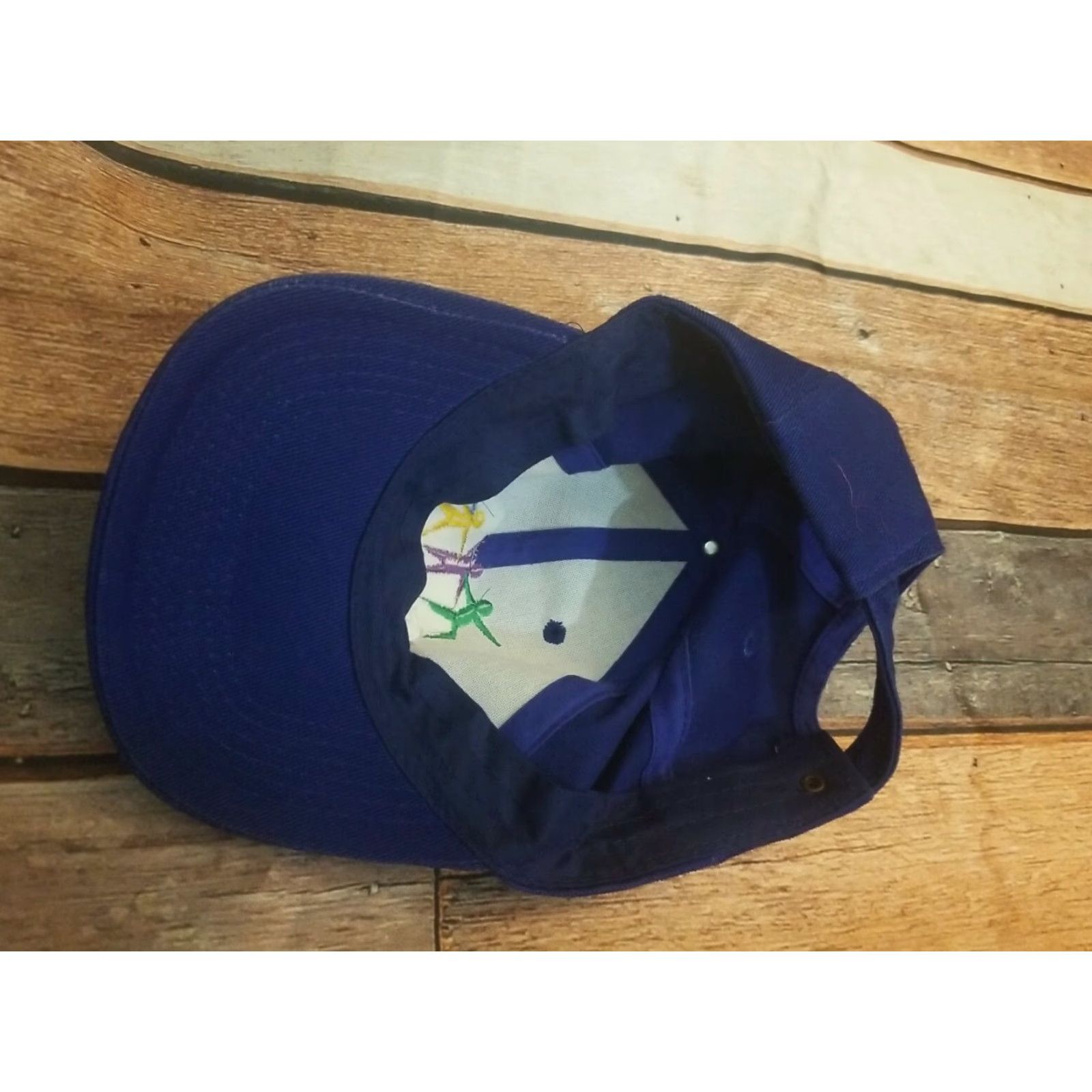 Vintage VINTAGE Art Headwear Adjustable Snapback Hat New Years CELEBRATE Envision the Future Blue 2000 Men One Size Vintage Theme Accessories Men Size ONE SIZE - 3 Thumbnail