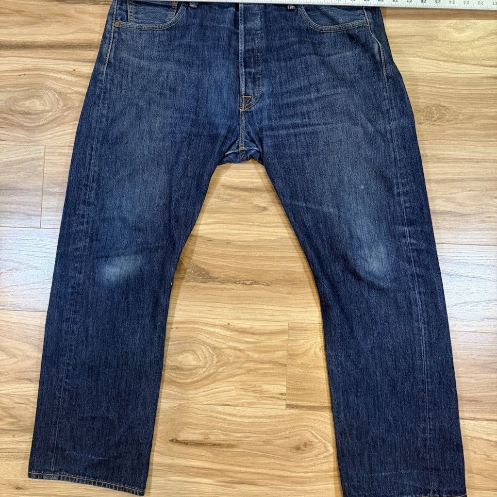 Levi's Levi’s 501 Original Fit Jeans Mens 36x29 Dark Blue Straight Size US 36 / EU 52 - 6 Thumbnail