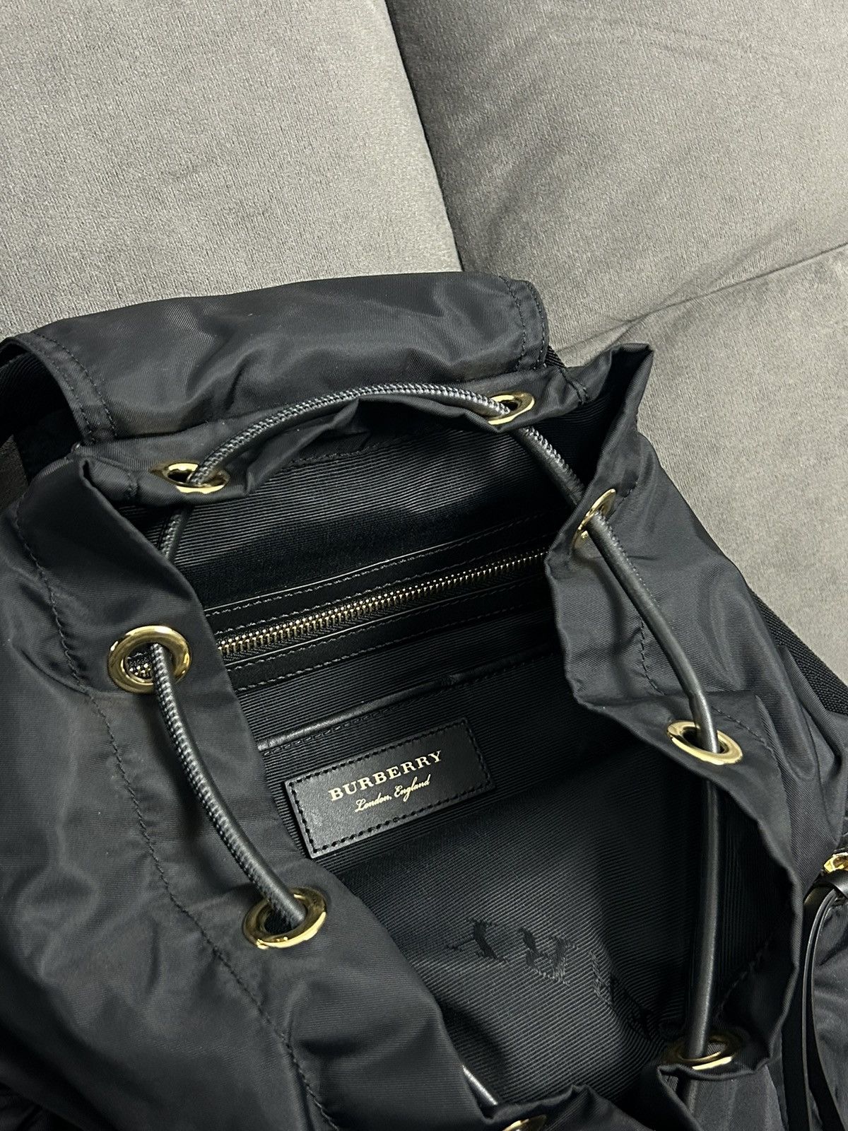 Burberry Burberry Black Nylon Backpack Luxury Designer Bag Size ONE SIZE - 6 Thumbnail