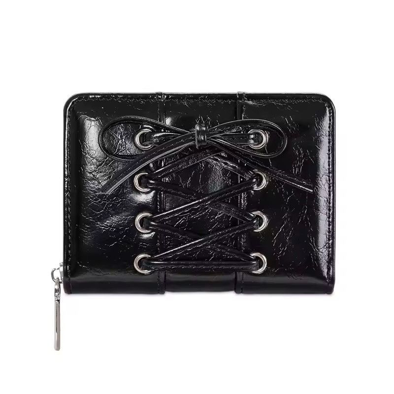 Japanese Brand Ultra Thin Style Bow Zipper Wallet Card Holder Size ONE SIZE - 1 Thumbnail