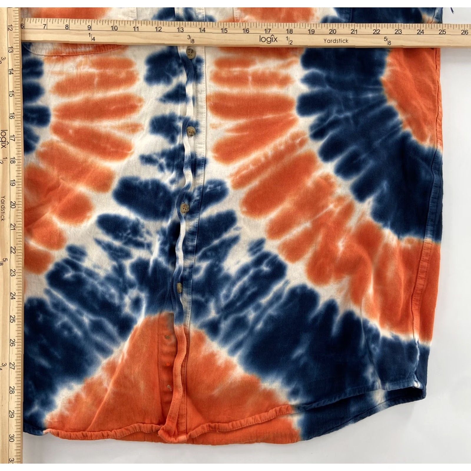 Vintage Biker Wear Shirt Damaged Tie Dye Sleeveless Las Vegas Bikefest 2013 Men 2XL Blue Orange Shirt Mens XXL Size US XXL / EU 58 / 5 - 8 Thumbnail