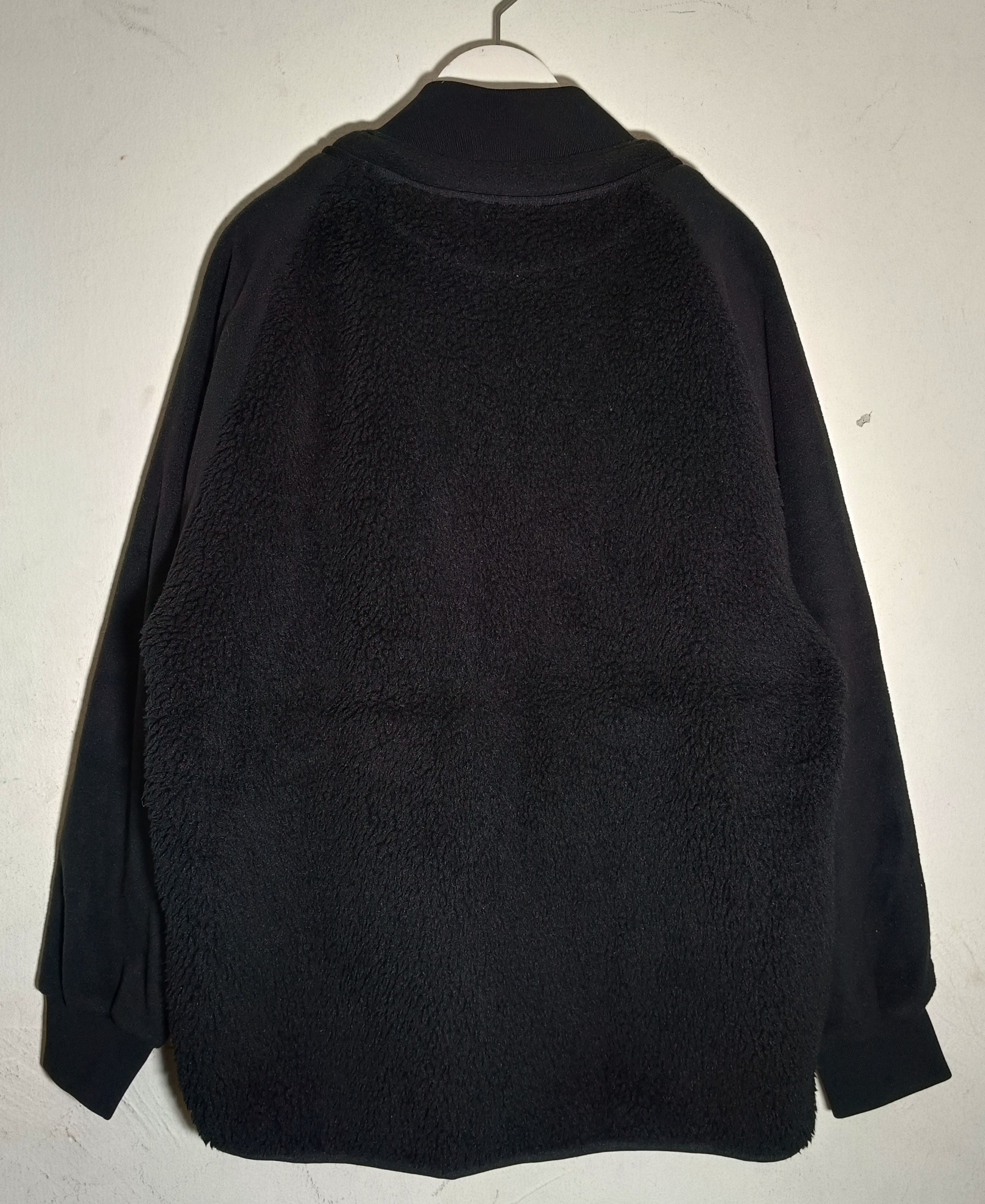 White Mountaineering Black Fleece Oversized Long-Sleeve Bomber Jacket Size US L / EU 52-54 / 3 - 7 Thumbnail