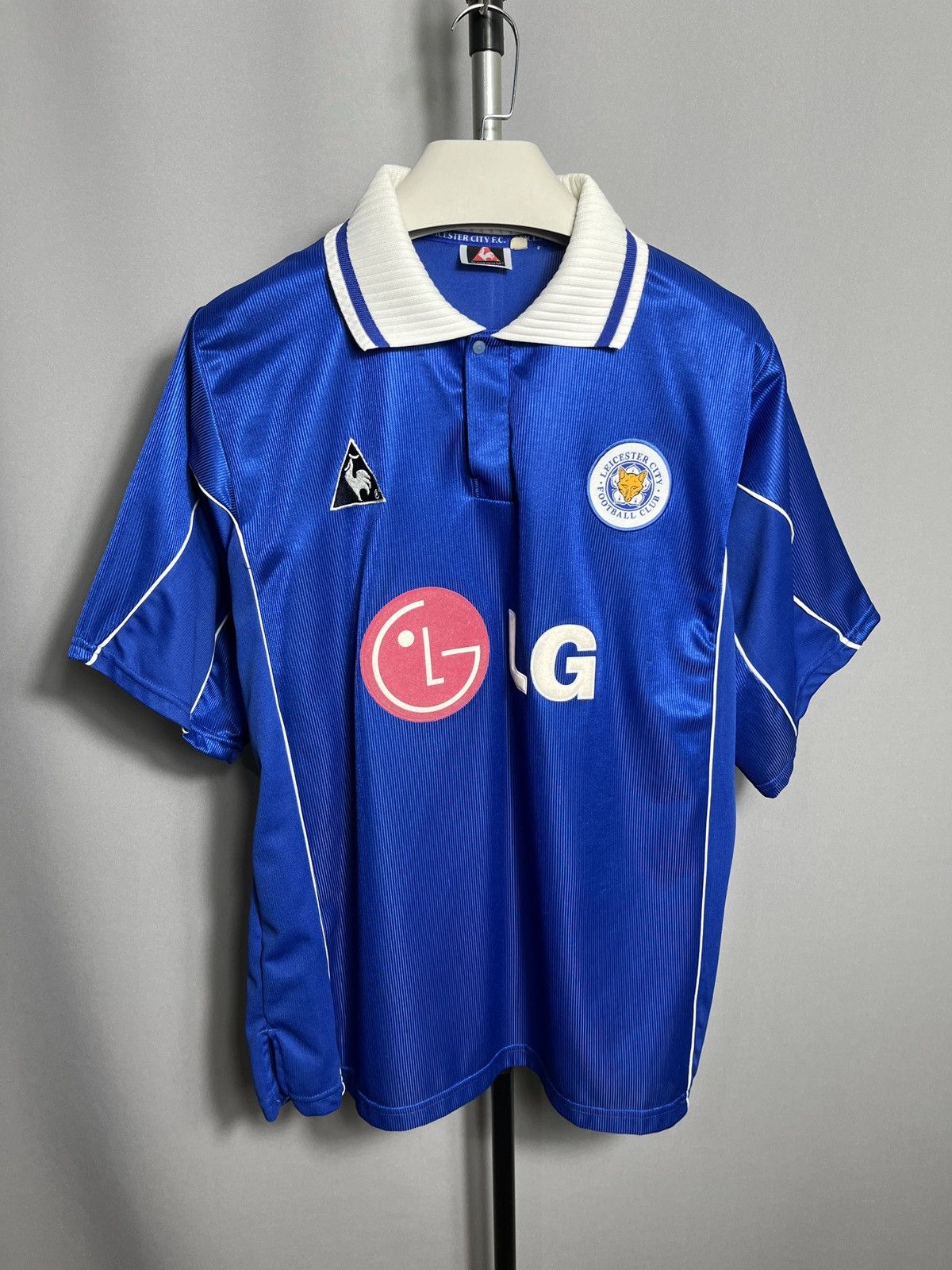 Le Coq Sportif 2001 - 2002 Leicester City home blue shirt mens jersey Size US M / EU 48-50 / 2 - 1 Thumbnail