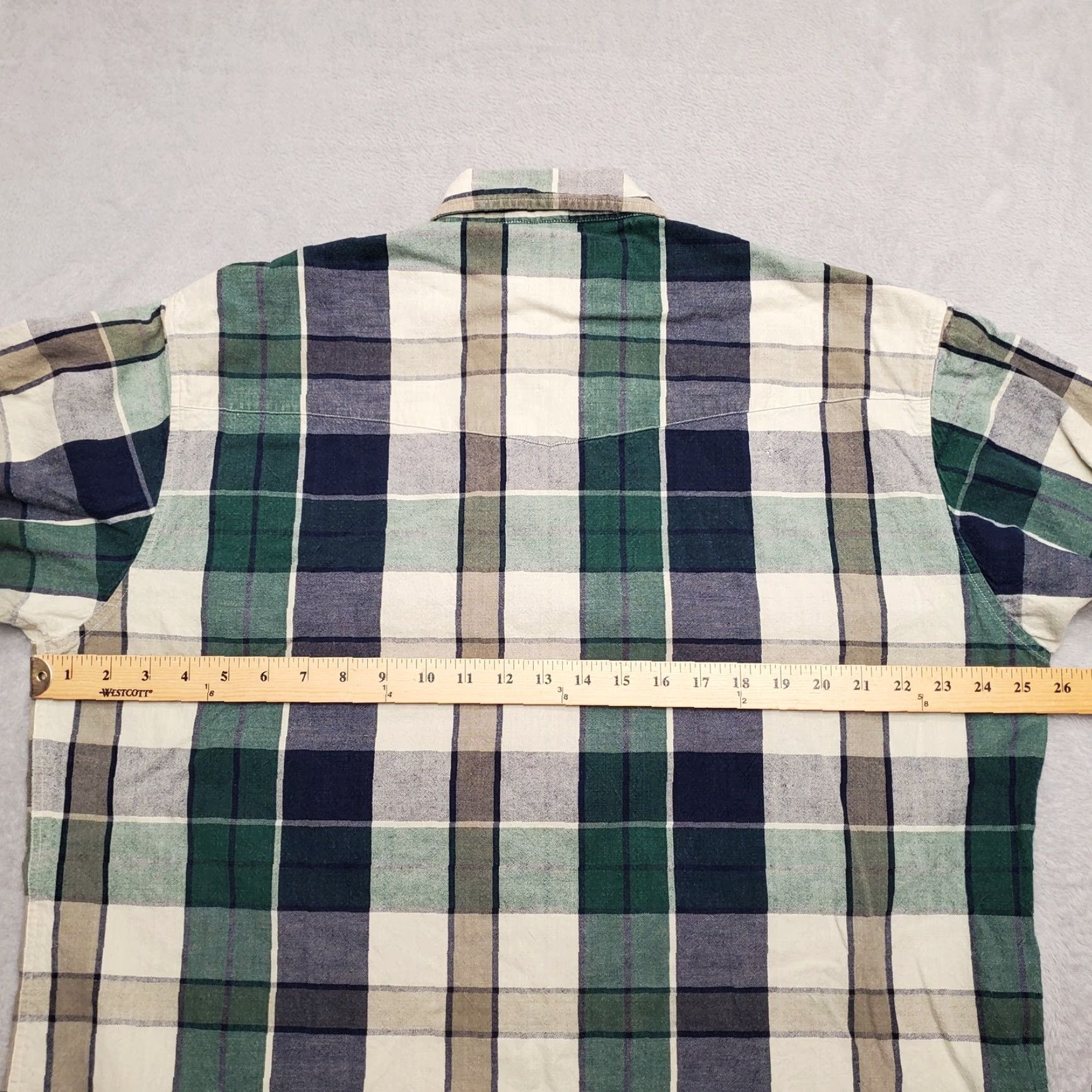 Vintage VINTAGE Steer West Shirt Mens XL Blue Plaid Button-Up Cowboy Western Casual USA Theme Size US XL / EU 56 / 4 - 7 Thumbnail