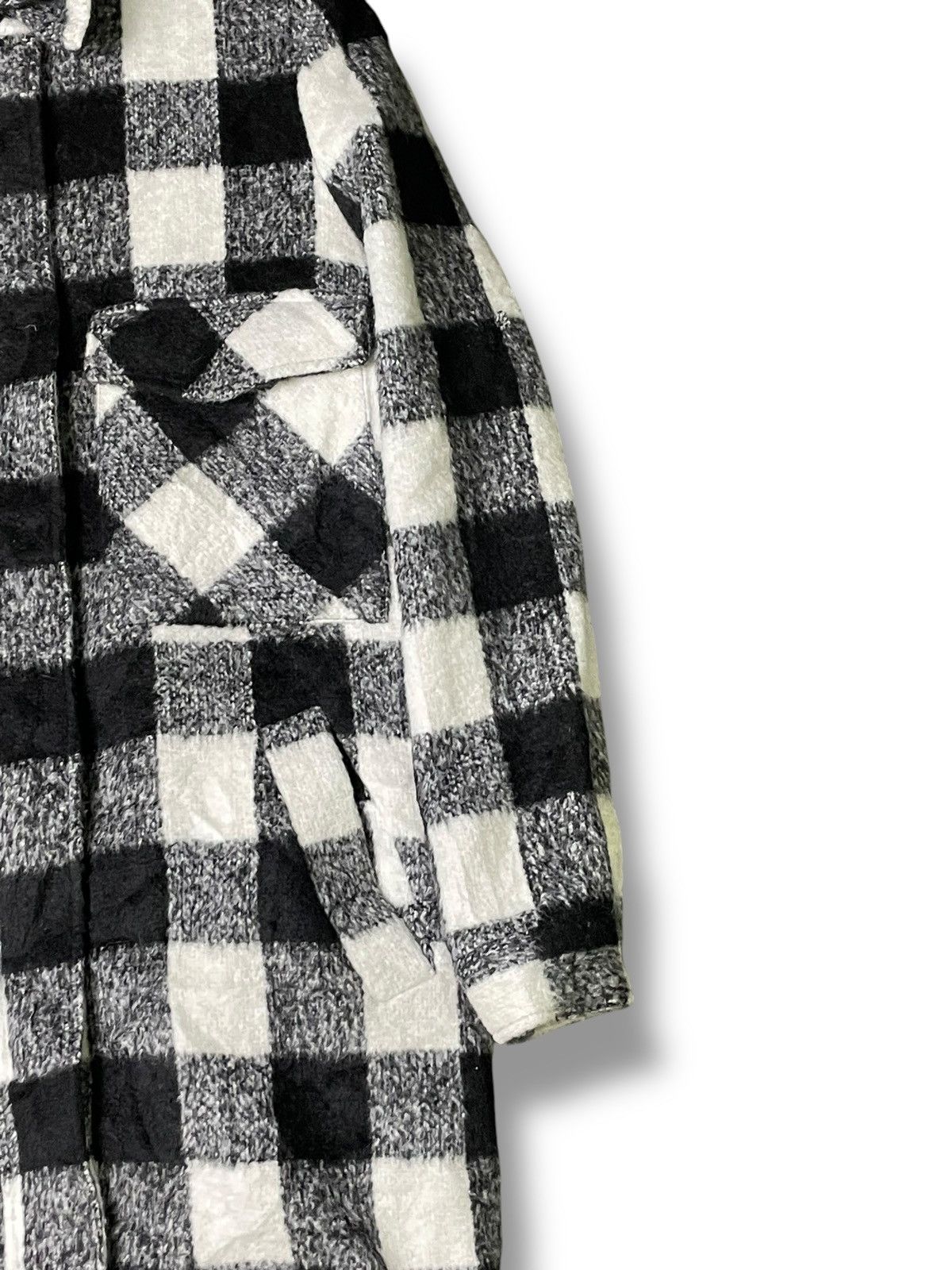 Forever 21 × Vintage Forever 21 Wool Checked Coat (51) Size US L / EU 52-54 / 3 - 5 Thumbnail