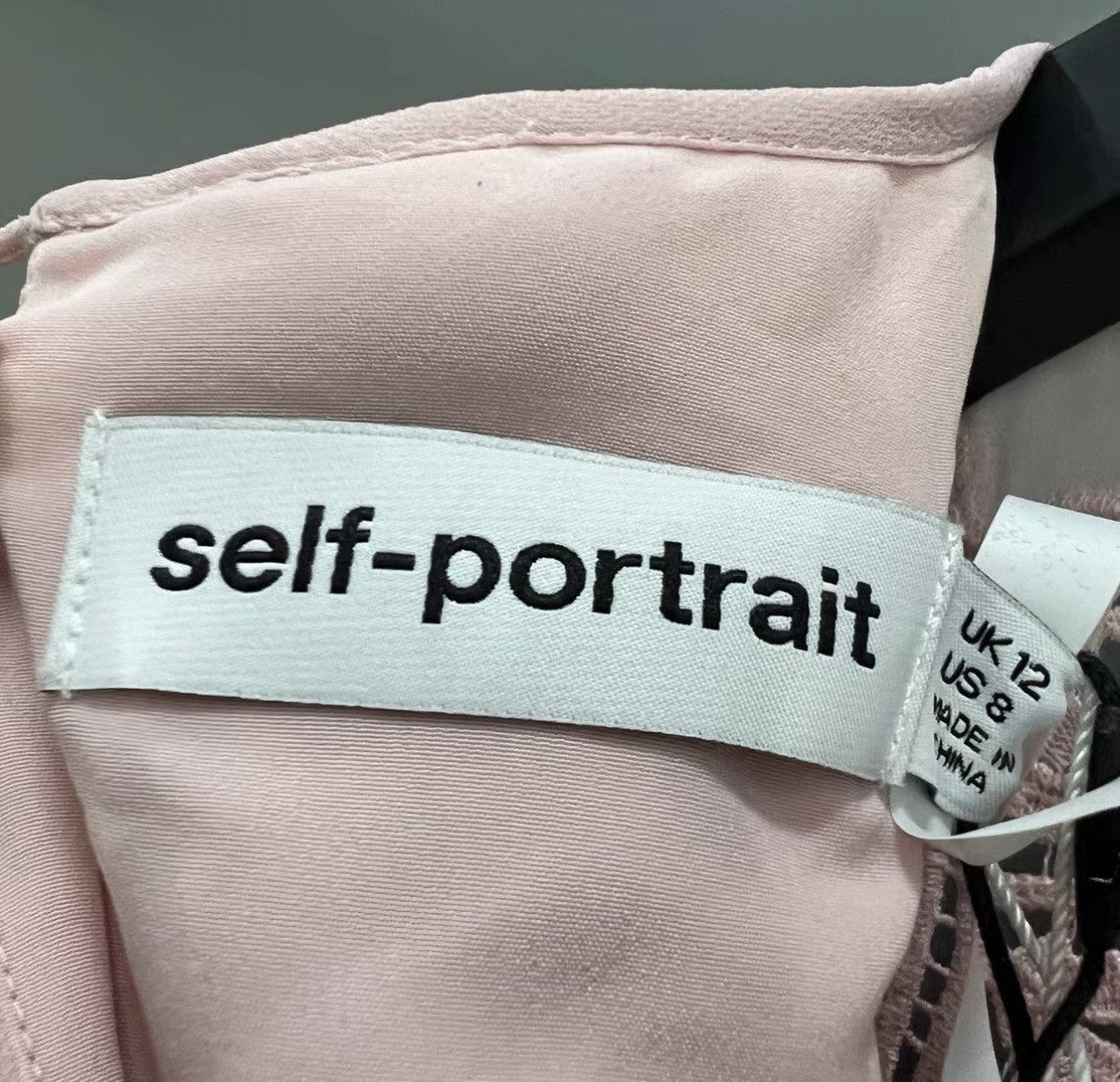 Self-Portrait Self-Portrait Pink Ruffled Hem Short-Sleeve Dress J41 Size M / US 6-8 / IT 42-44 - 3 Thumbnail