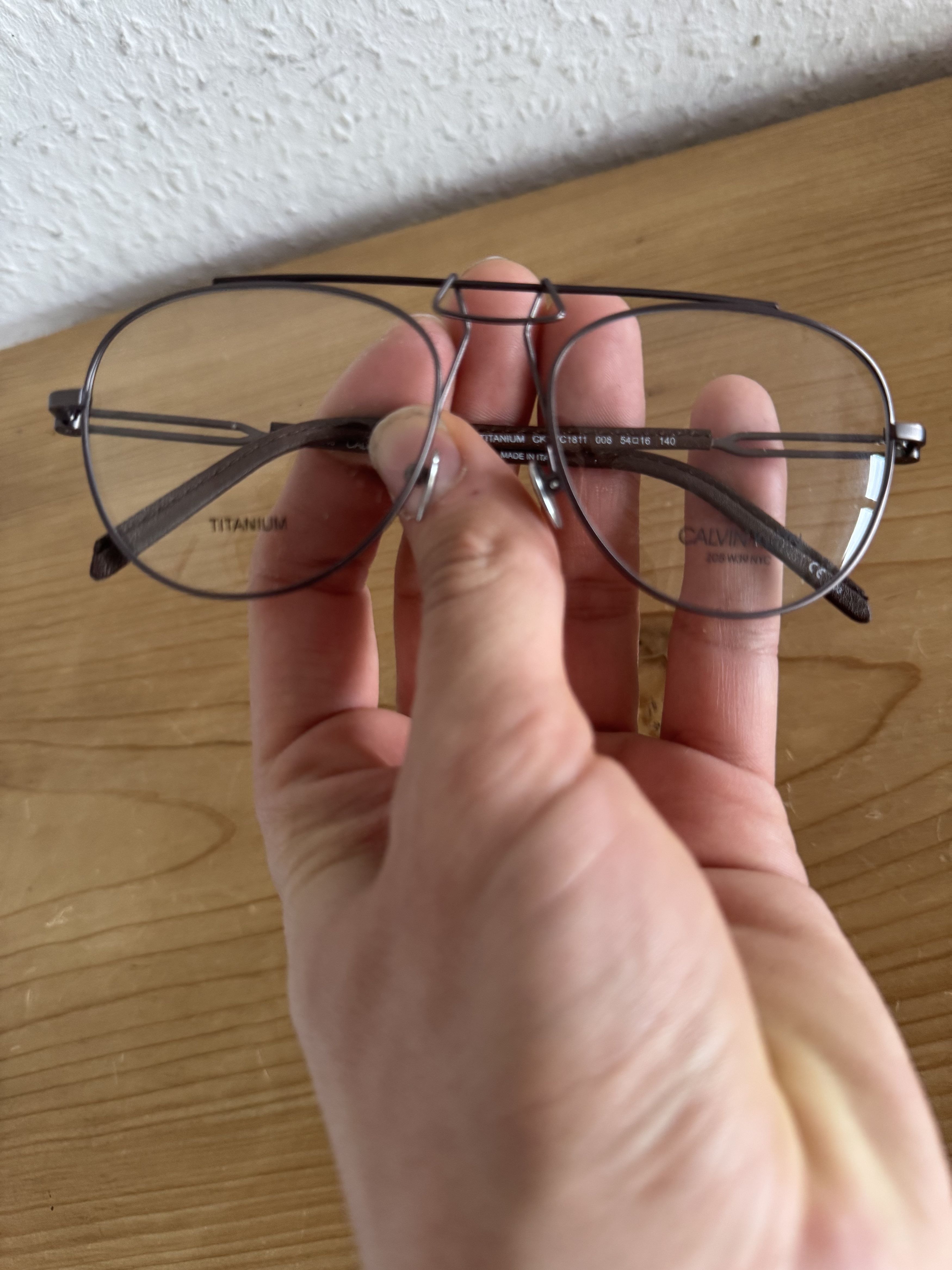 Calvin Klein 205W39NYC CKNYC1811 Geometric Titanium Optical Frame Size ONE SIZE - 13 Thumbnail