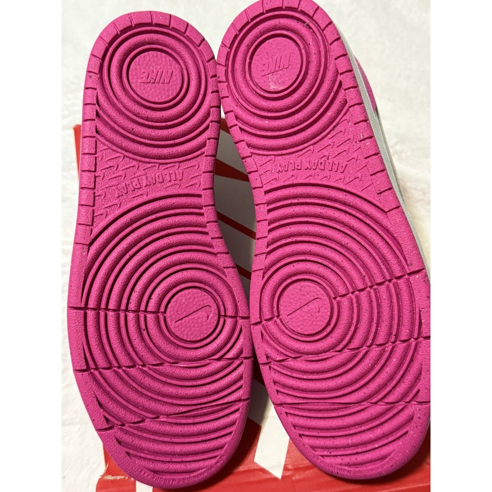 Nike Nike Court Borough Low Recraft (GS) White Fuchsia Pink 6.5Y Size US 6.5 / EU 39-40 - 4 Thumbnail