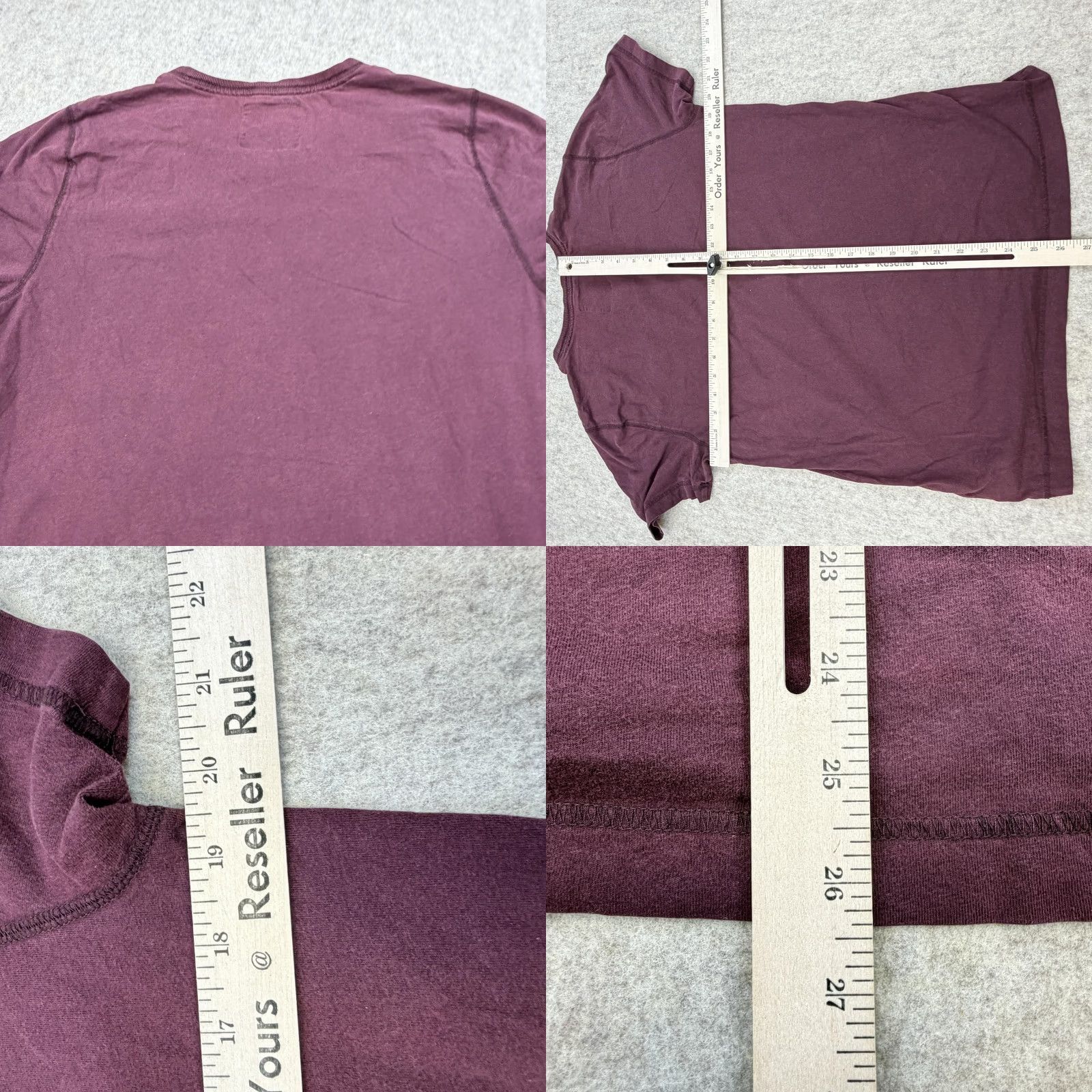 Aeropostale Aeropostale Shirt Mens Medium Maroon V Neck Bulldog Graphic Cotton Logo Tee Size US M / EU 48-50 / 2 - 8 Thumbnail