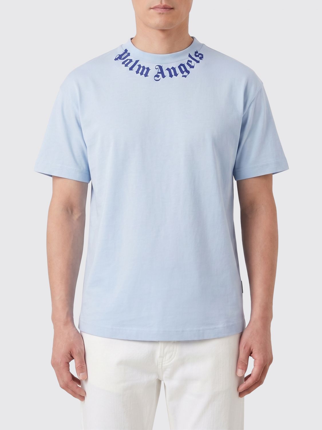 Palm Angels Palm Angels T-Shirt Men Gnawed Blue Size US L / EU 52-54 / 3 - 1 Thumbnail