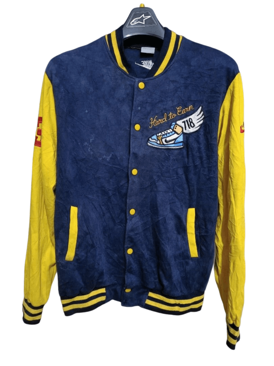 Nike Nike hard to earn varsity jacket Size US M / EU 48-50 / 2 - 1 Thumbnail