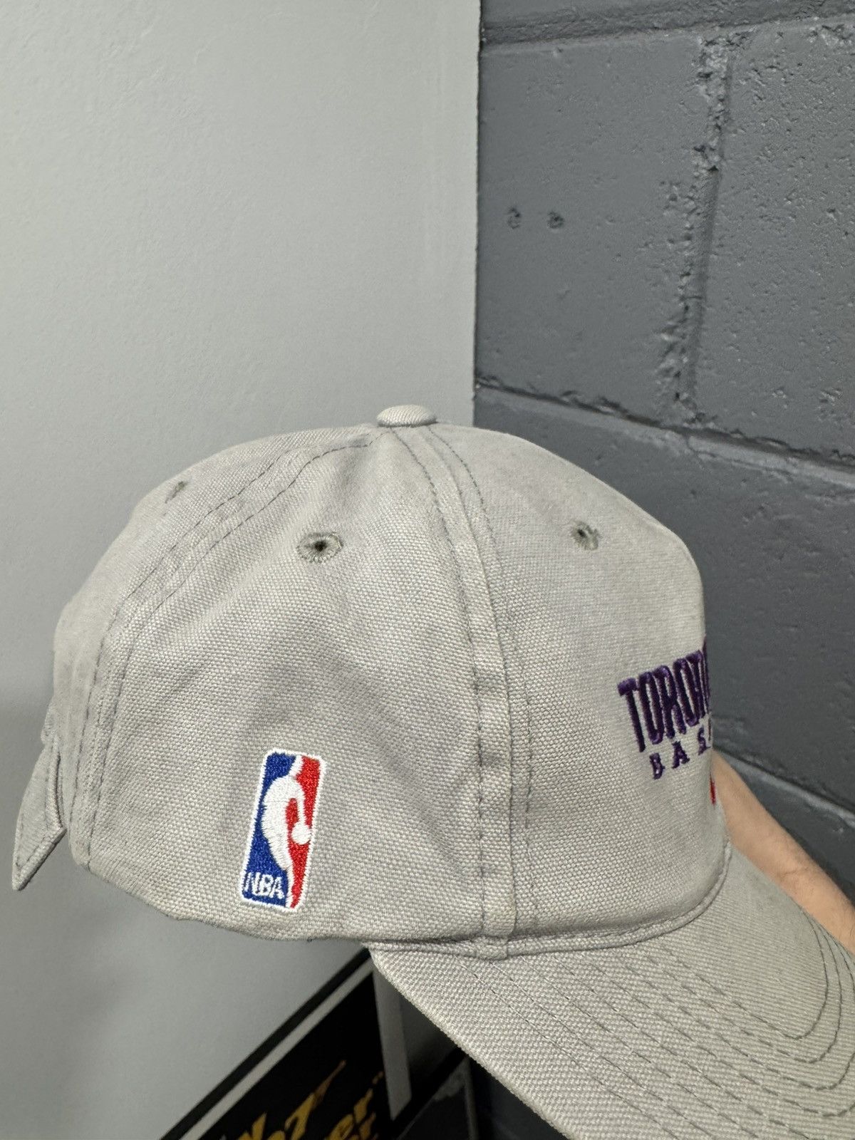 NBA Vintage Nike Mini Swoosh Toronto Raptors hat 90's Size ONE SIZE - 3 Thumbnail