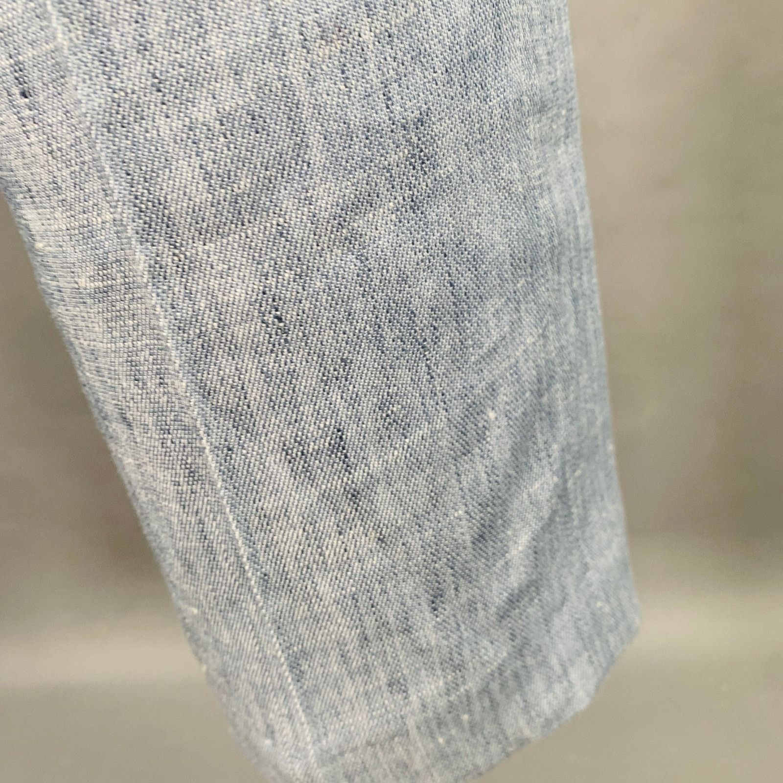 Elie Tahari Size 4 Blue Heather Linen Blend Flat Front Casual Pants Size 27" / US 4 / IT 40 - 5 Thumbnail