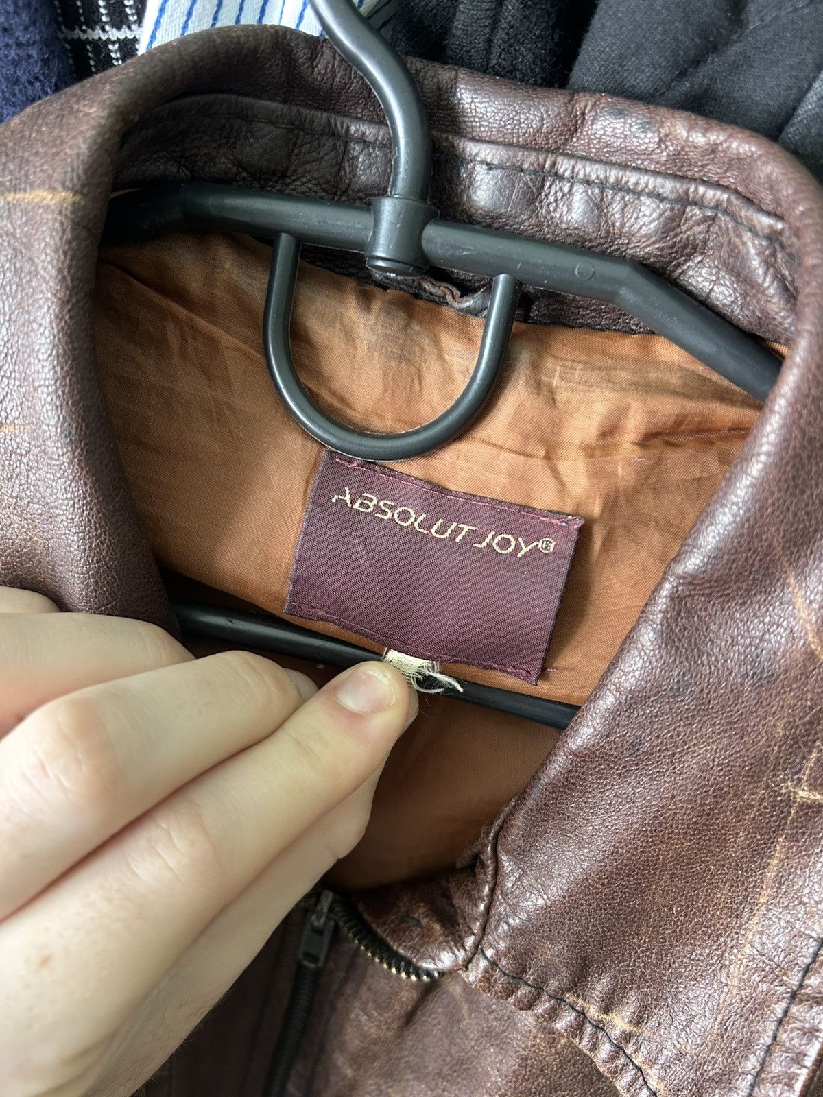 Absolut Joy Vintage Absolut Joy 80s Leather Bomber Jacket Archive Size M Size US M / EU 48-50 / 2 - 6 Thumbnail