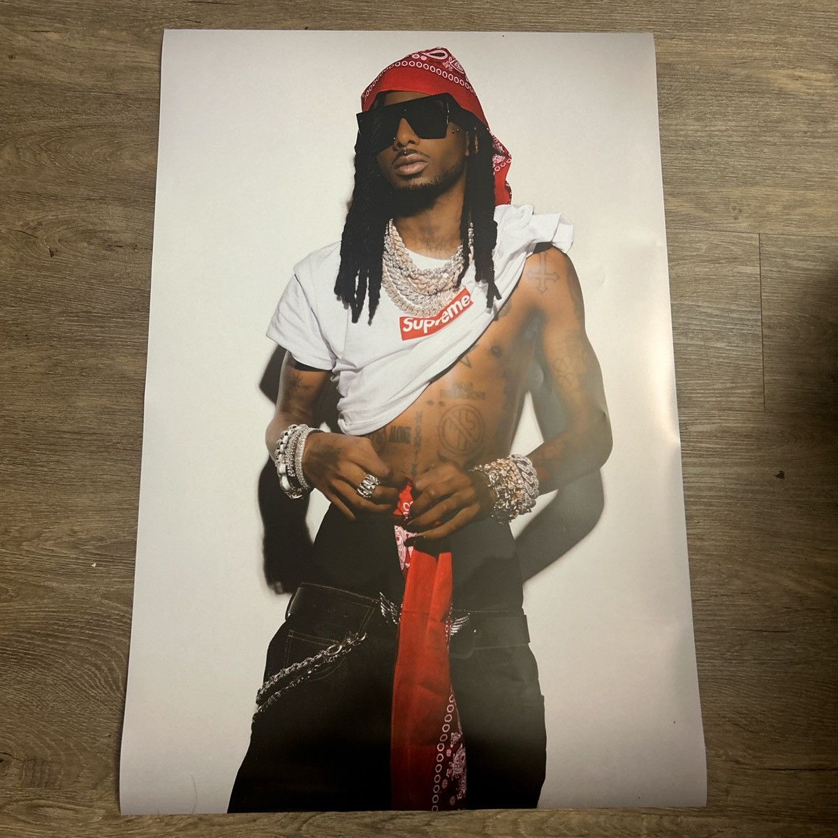 Playboi Carti PLAYBOI CARTI X SUPREME POSTER | Grailed