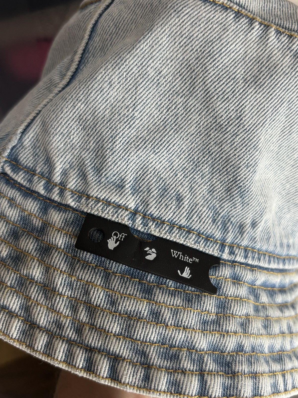 Off-White Off-White Blue Denim Bucket Hat Size ONE SIZE - 4 Thumbnail