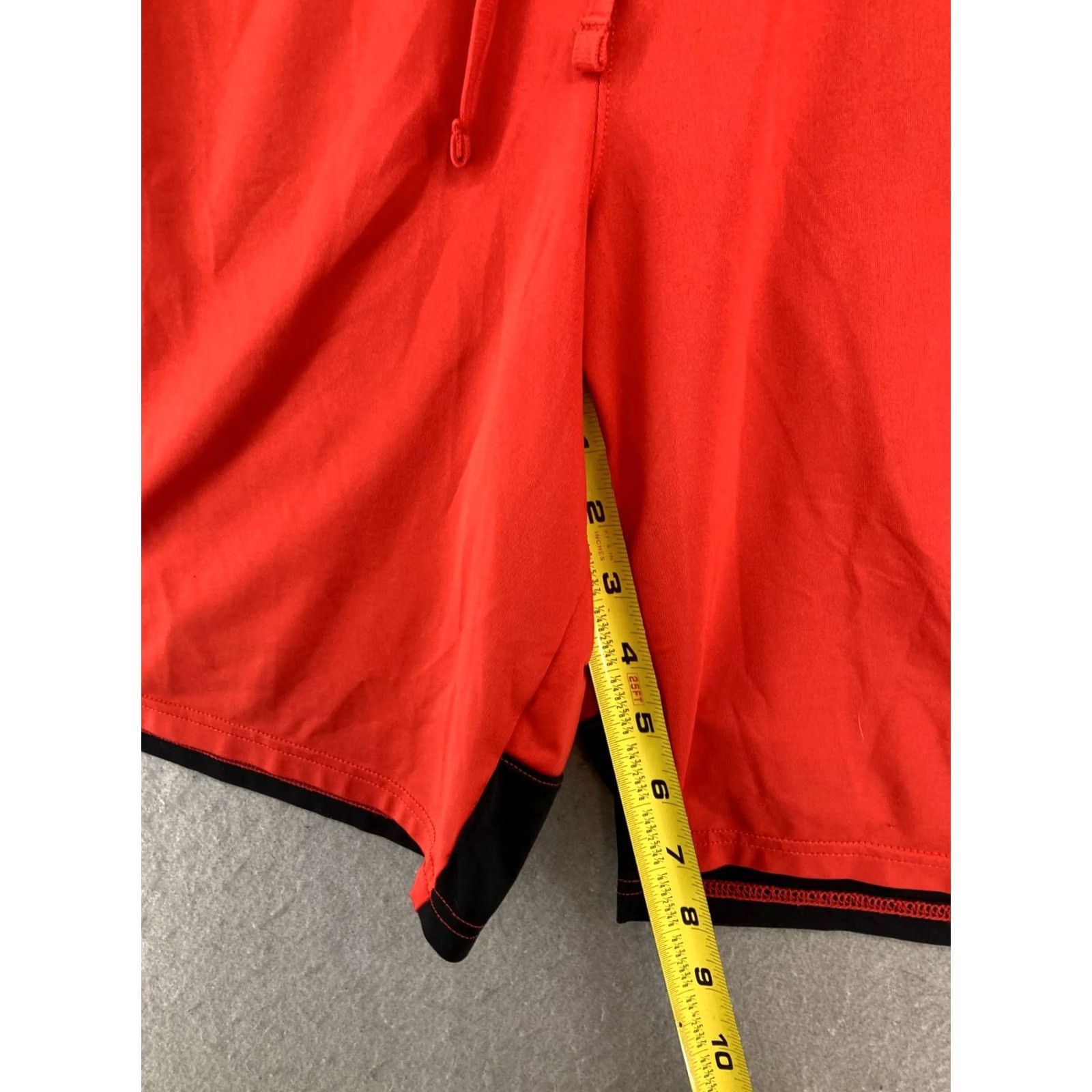 Under Armour Under Armour Mens Basketball Shorts L Red Heatgear Athletic Relaxed Open Drawstring Pockets 7in Inseam Polyester Blend Sport Casual Size US 33 - 4 Thumbnail