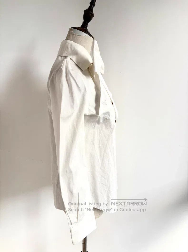 Vivienne Westwood Vivienne Westwood Vintage White Bow Shirt Size M / US 6-8 / IT 42-44 - 4 Thumbnail