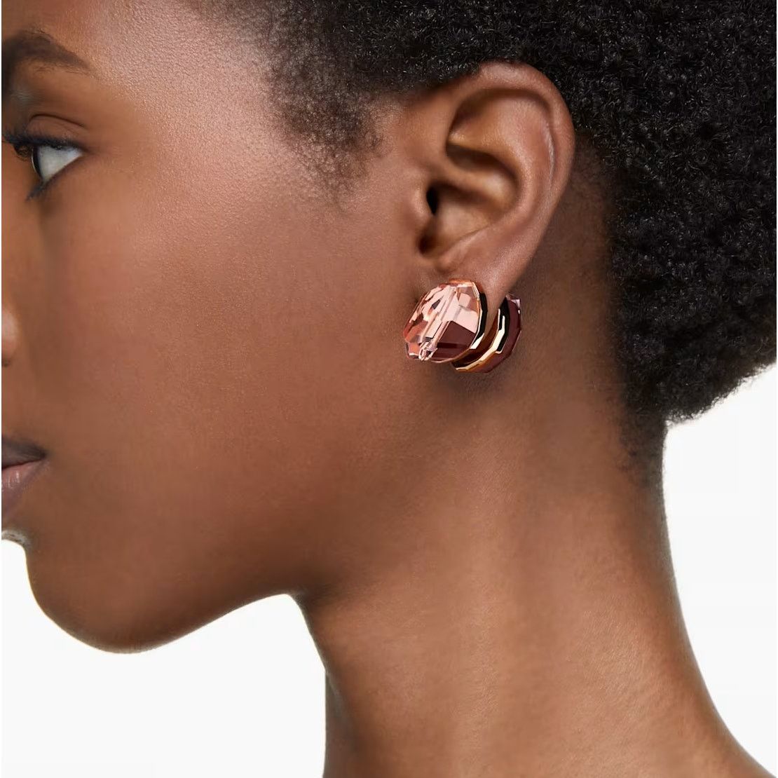 Swarovski Swarovski Lucent stud earrings Pink, Rose gold-tone plated Size ONE SIZE - 6 Thumbnail