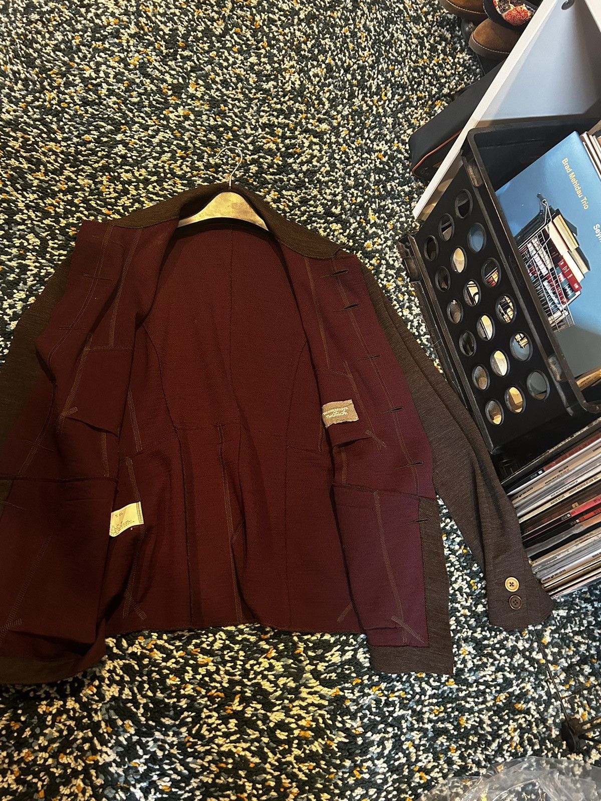 Takahiromiyashita The Soloist. s.0218 Wool Collared Cardigan Exposed Seam Size US S / EU 44-46 / 1 - 3 Thumbnail