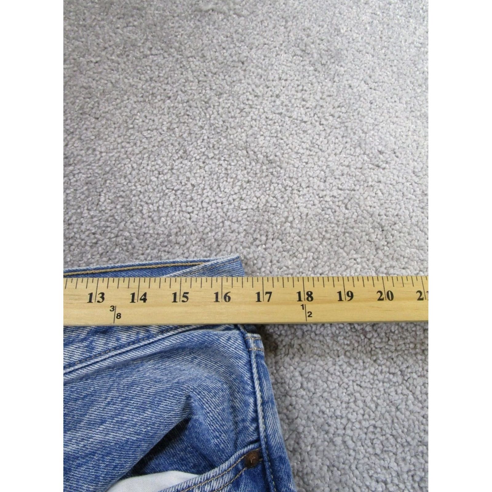 Levi's Levi's 501 Jeans Womens 31 Light Blue Denim High Rise Frayed Hem Straight - Mens? Size 24" / US 00 / IT 34 - 7 Thumbnail