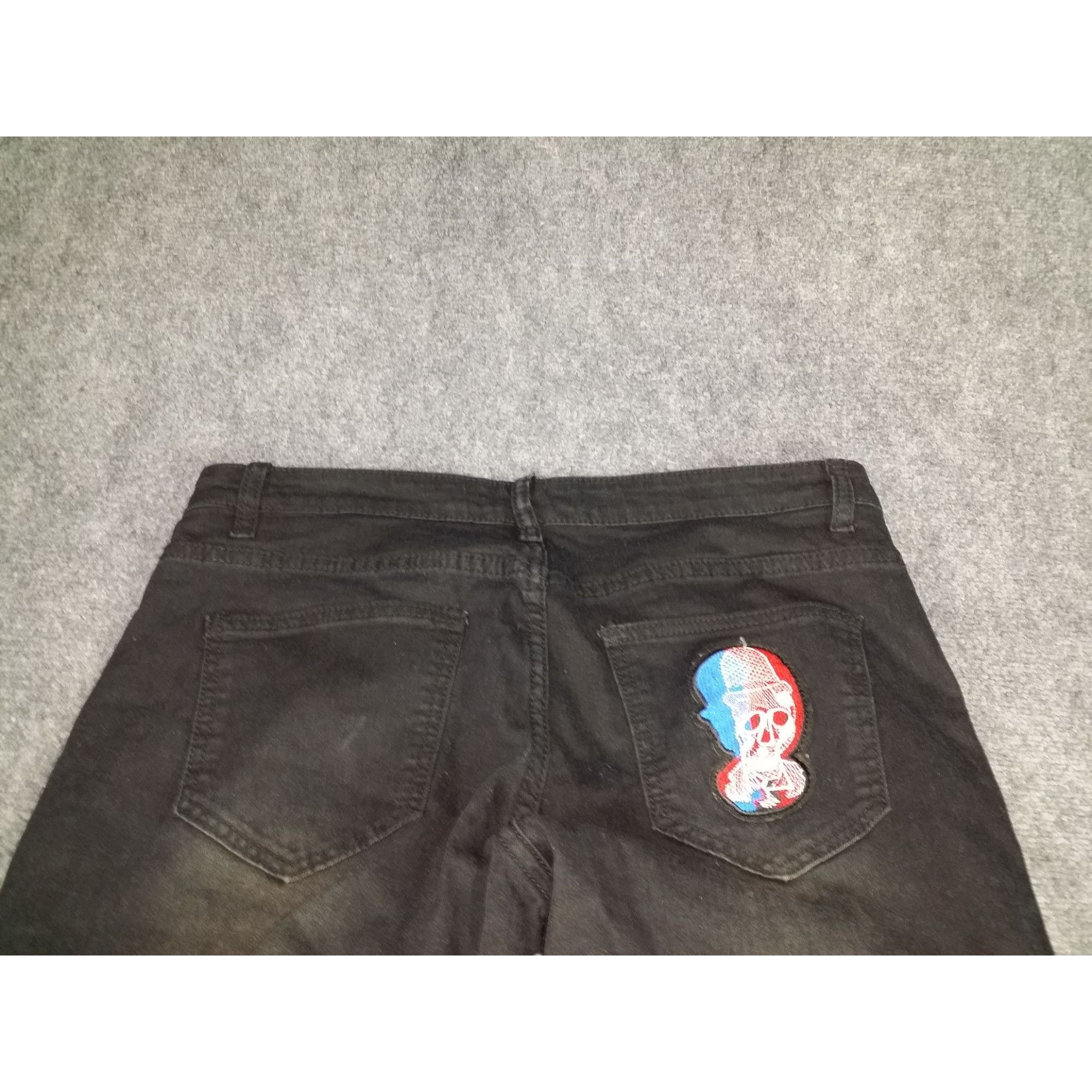 The Unbranded Brand Bart Simpson Jeans Men Sz L Black Straight Leg Embroidered Z Size US 38 / EU 54 - 8 Thumbnail