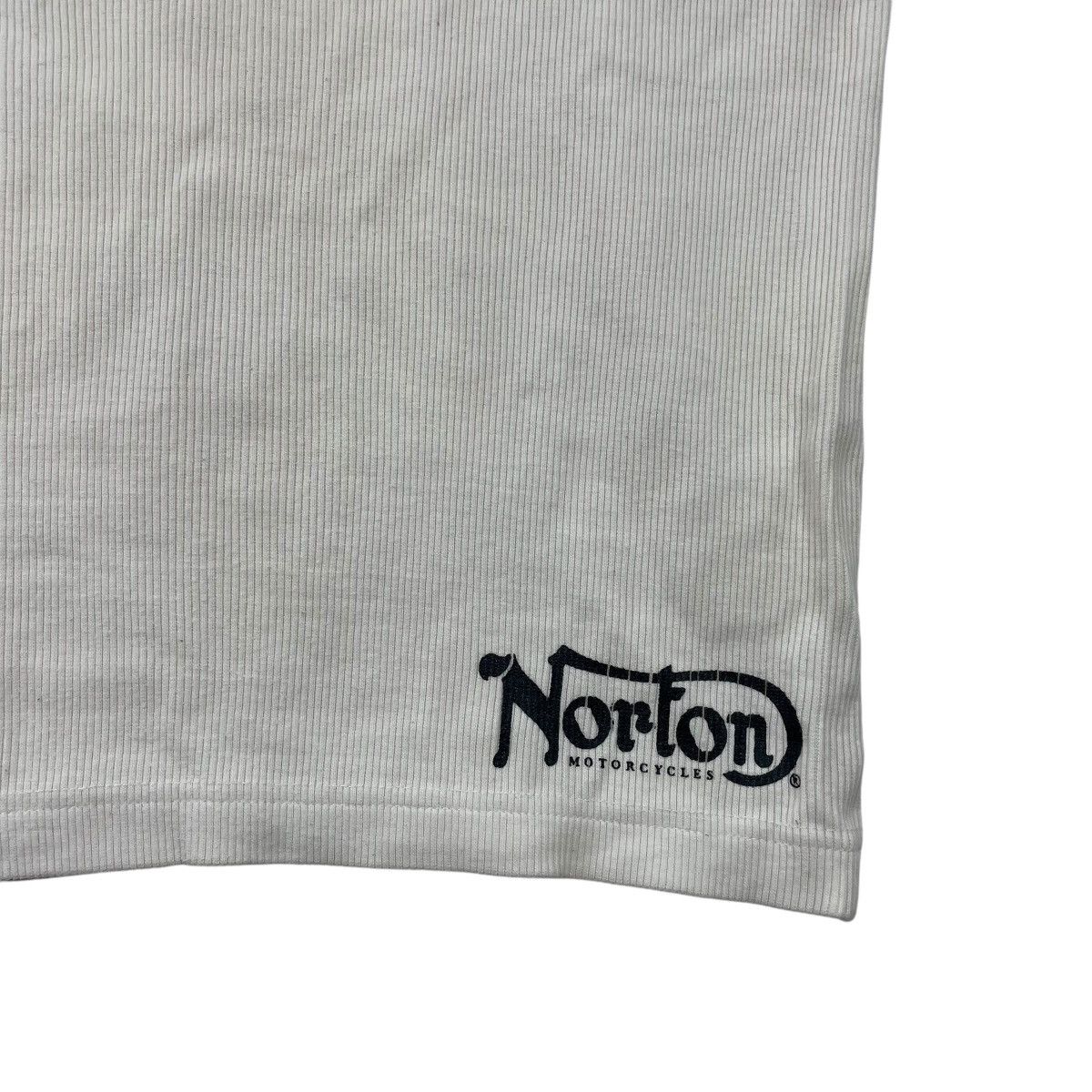 Norton Norton Motorcycle Vneck Waffle Tee Shirt Size US L / EU 52-54 / 3 - 8 Thumbnail