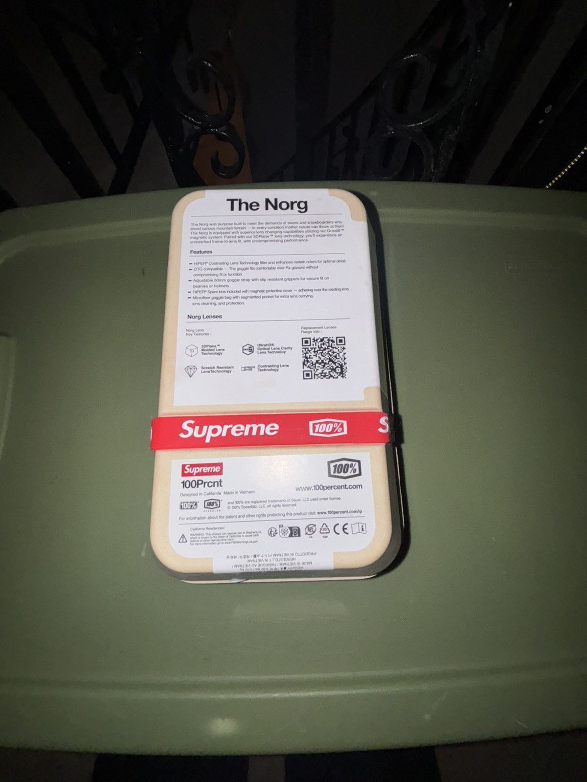 Supreme Supreme®/100% NORG Goggles Size ONE SIZE - 1 Thumbnail