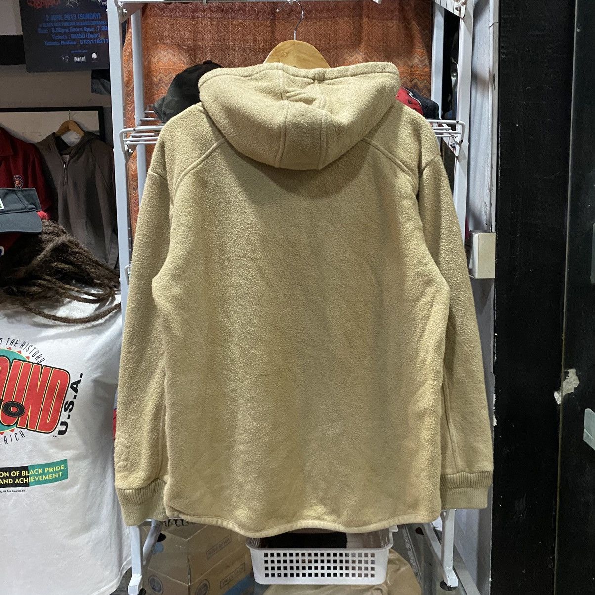 Beauty Beast SABOTAGE Tan Sherpa Pullover Hoodie - Size S Oversize Size US M / EU 48-50 / 2 - 3 Thumbnail