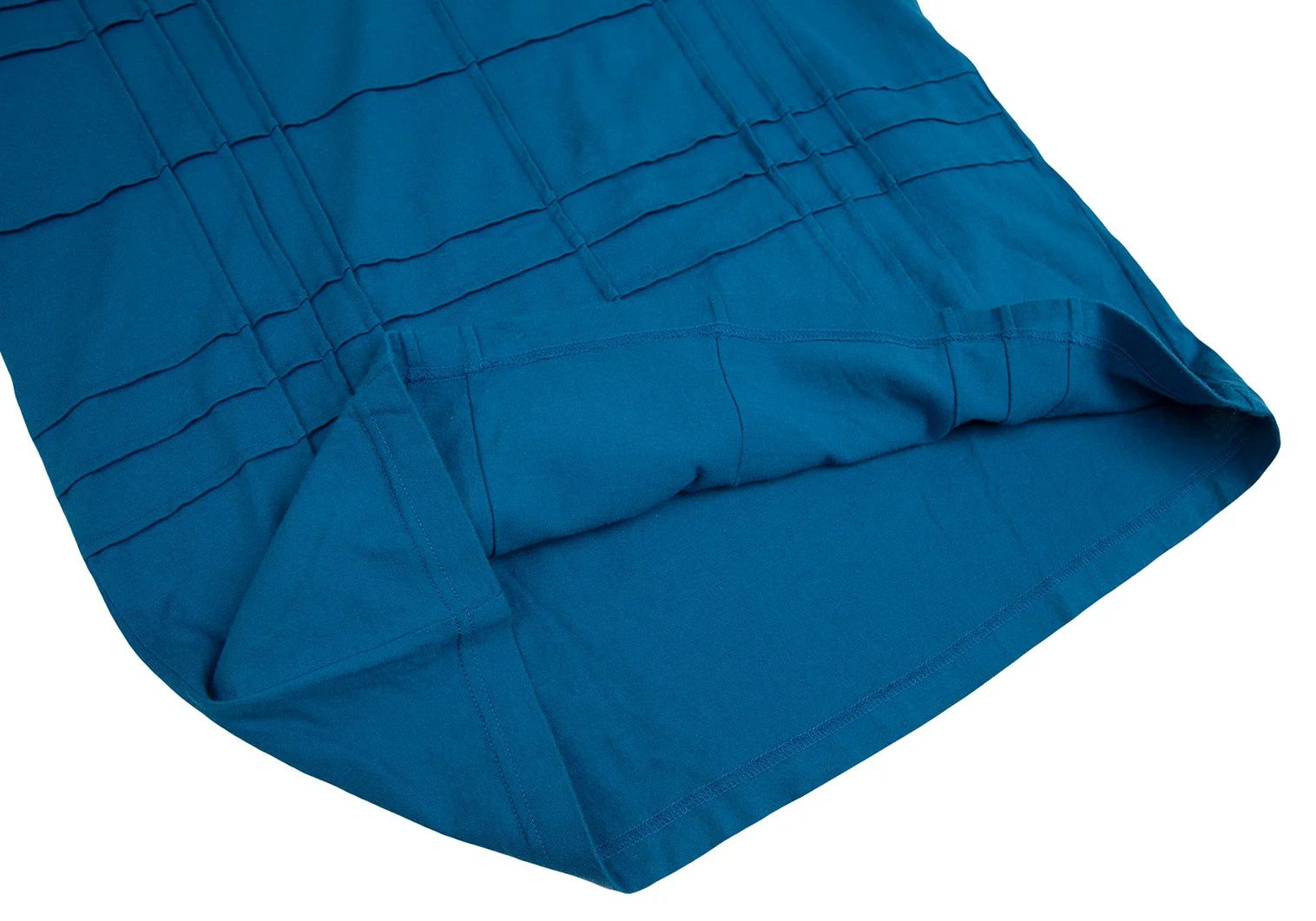 Issey Miyake Front-Grid Pintucked T-Shirt in Blue 4 Size US XL / EU 56 / 4 - 7 Thumbnail