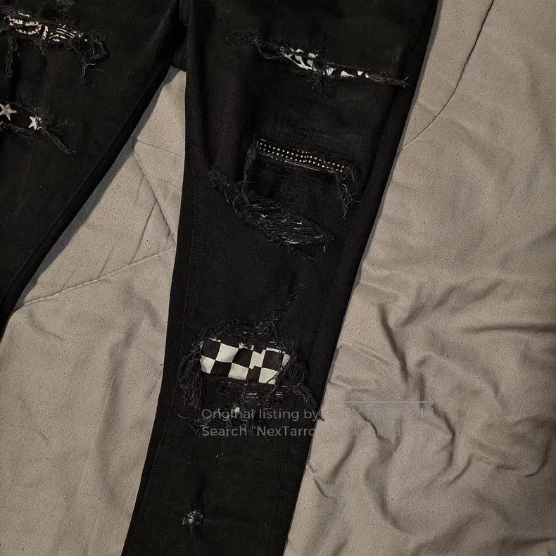 Amiri Amiri Size 30 Checkerboard art patchwork jeans Size US 30 / EU 46 - 4 Thumbnail