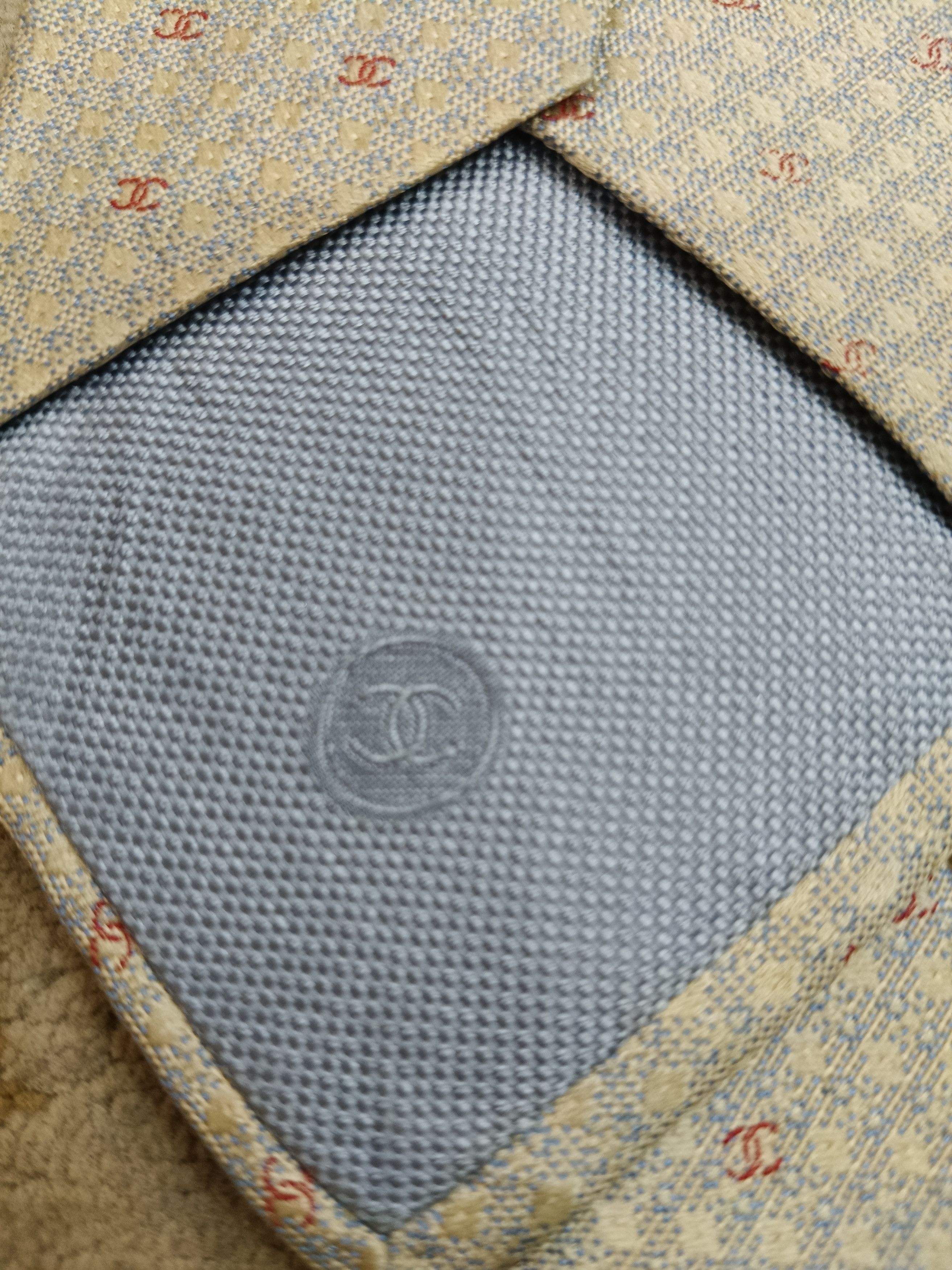 Chanel × Designer Chanel Monogram Tie Size ONE SIZE - 4 Thumbnail