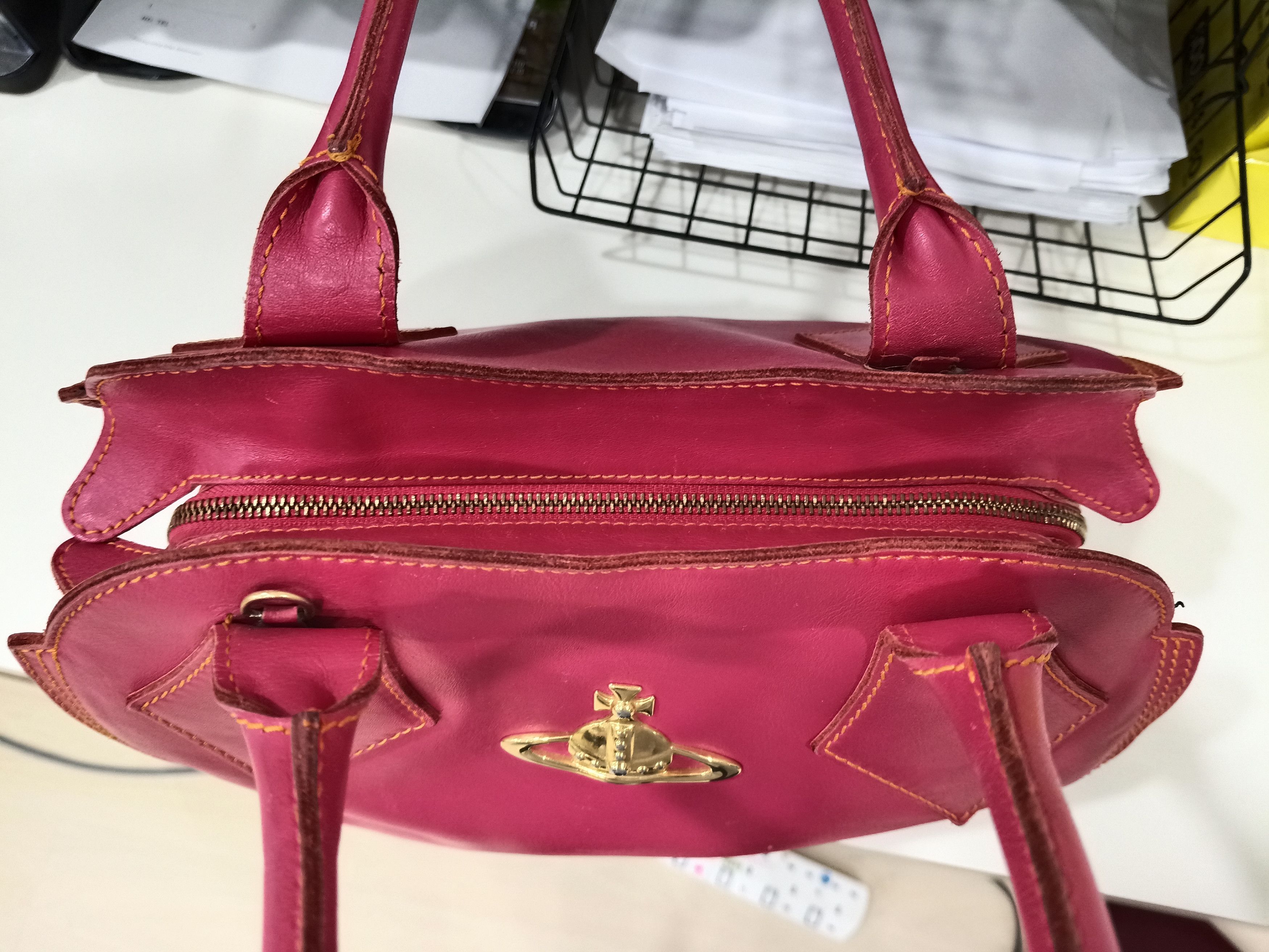 Vivienne Westwood Vivienne Westwood Leather Bag Pink colour Size ONE SIZE - 7 Thumbnail