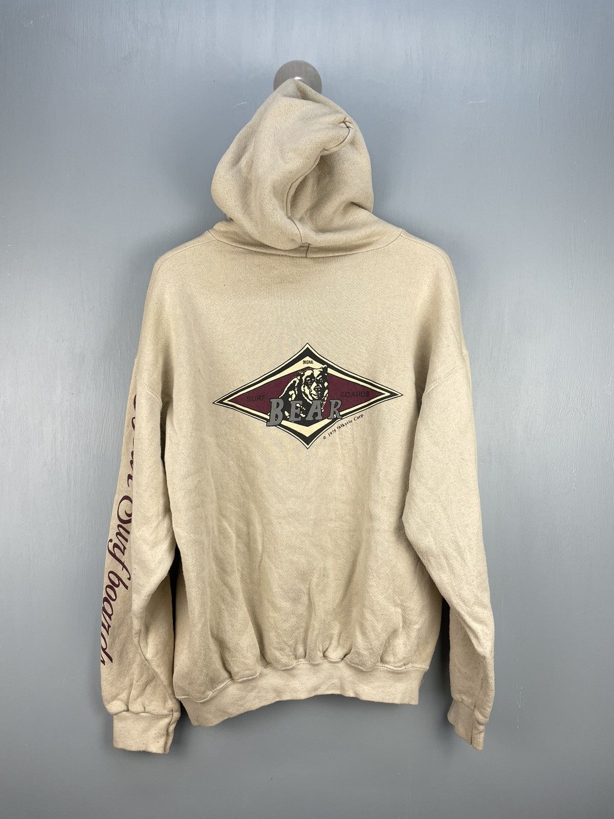 Vintage Vintage 90s Bear Surf boards hoodie Size US M / EU 48-50 / 2 - 1 Thumbnail