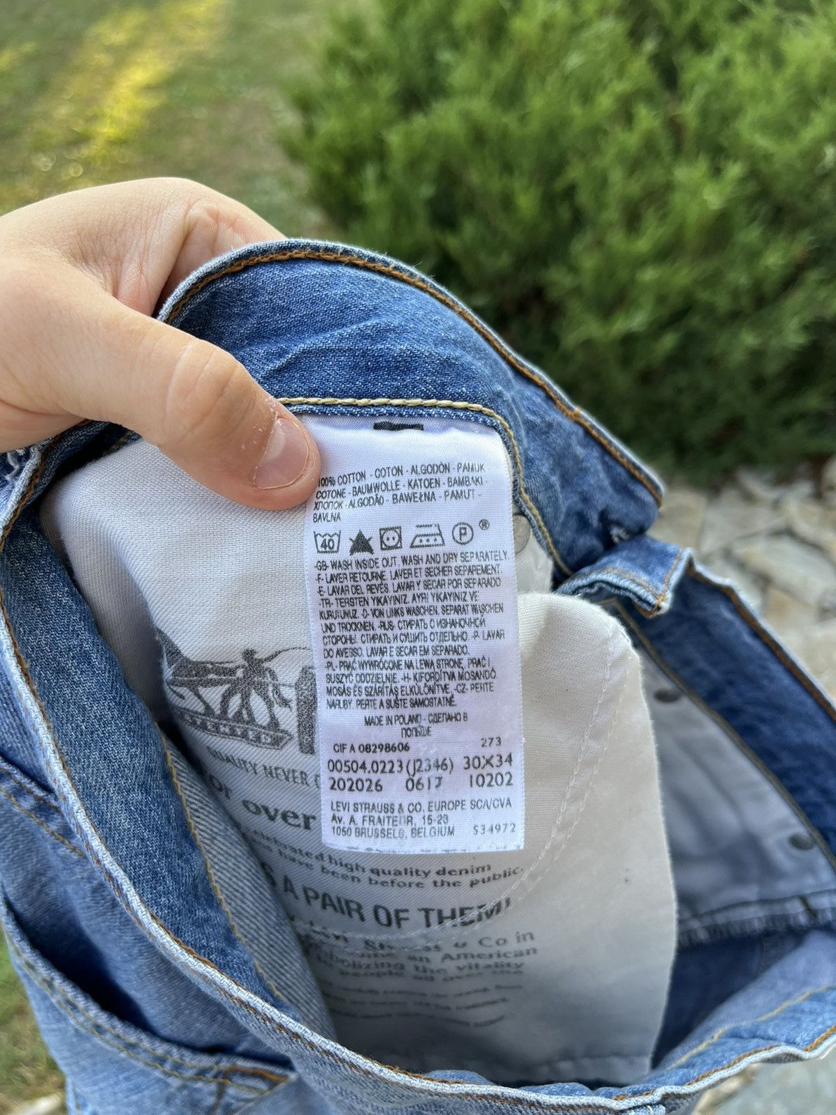 Levi's × Levi's Vintage Clothing × Vintage Vintage Levi’s 504 light blue jeans classic pants trousers Size US 30 / EU 46 - 19 Thumbnail