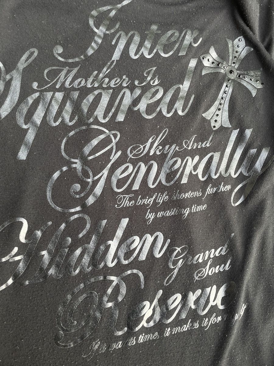 If Six Was Nine 2000s Japanese archive Vkei Layered Poem 3/4 Sleeve Tee Size US S / EU 44-46 / 1 - 7 Thumbnail