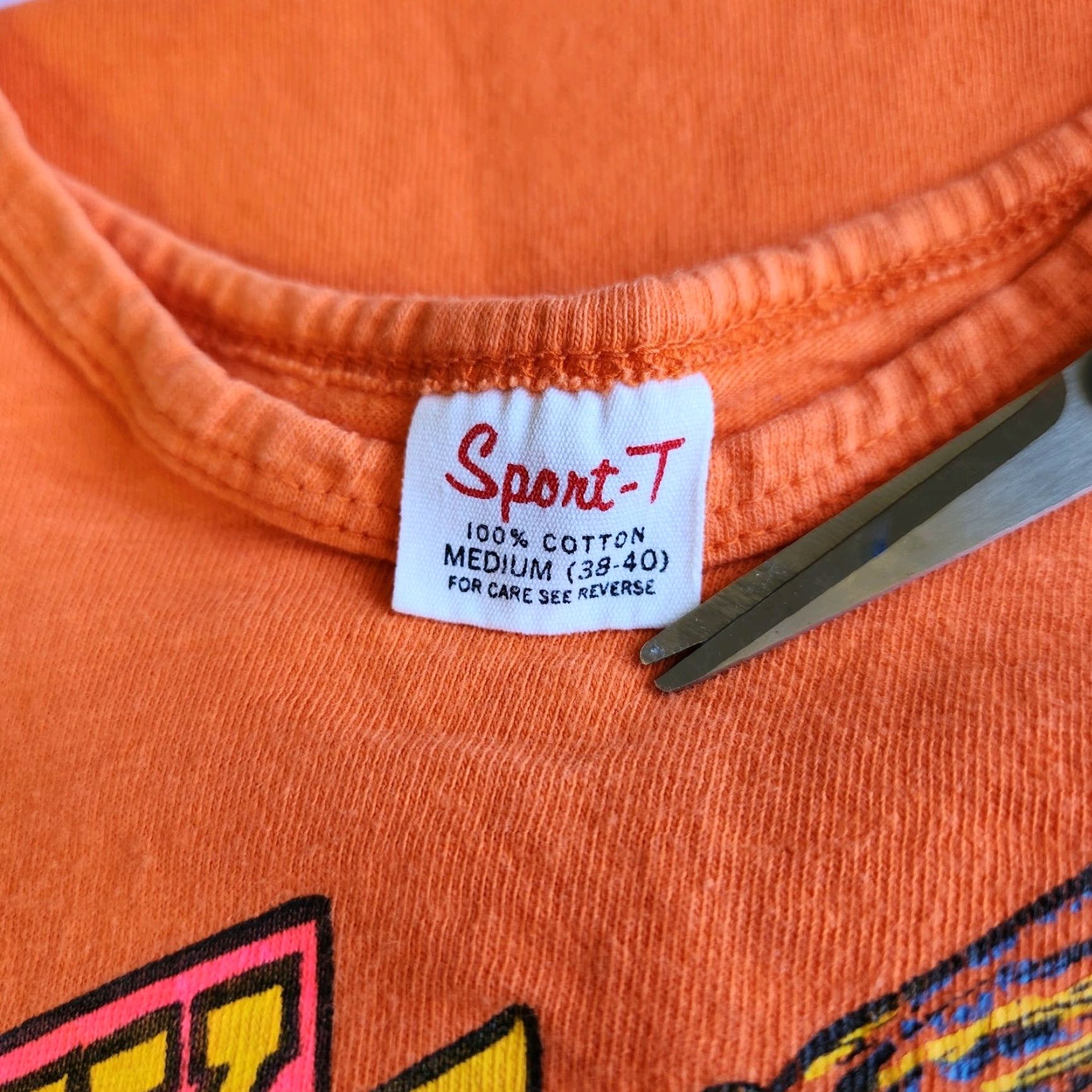 Harley Davidson VINTAGE Harley-Davidson Motorcycles 1974 Graphic Print Sleeveless Women's M Orange Tank Top Size M / US 6-8 / IT 42-44 - 3 Thumbnail