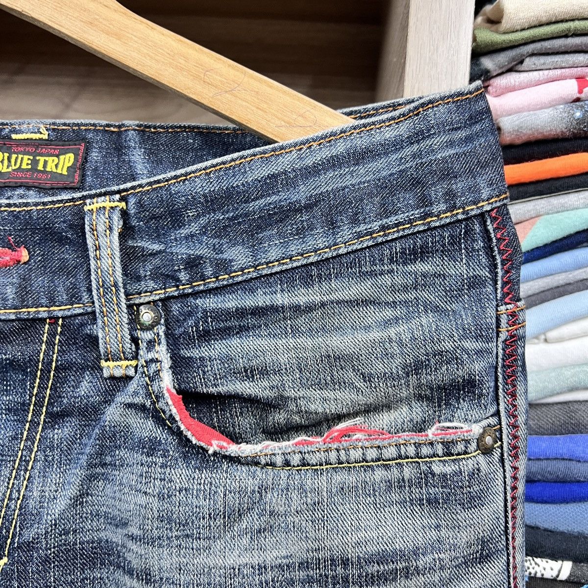 Edwin VTG EDWIN BLUE TRIP TOKYO JEAN Size US 29 - 4 Thumbnail