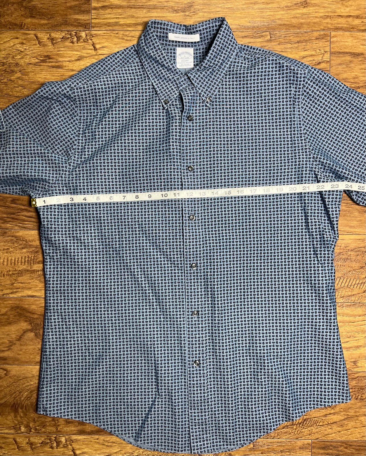 Brooks Brothers Brooks Brothers Regent Mens Button Down, Fabric Woven Italy Size US L / EU 52-54 / 3 - 6 Thumbnail