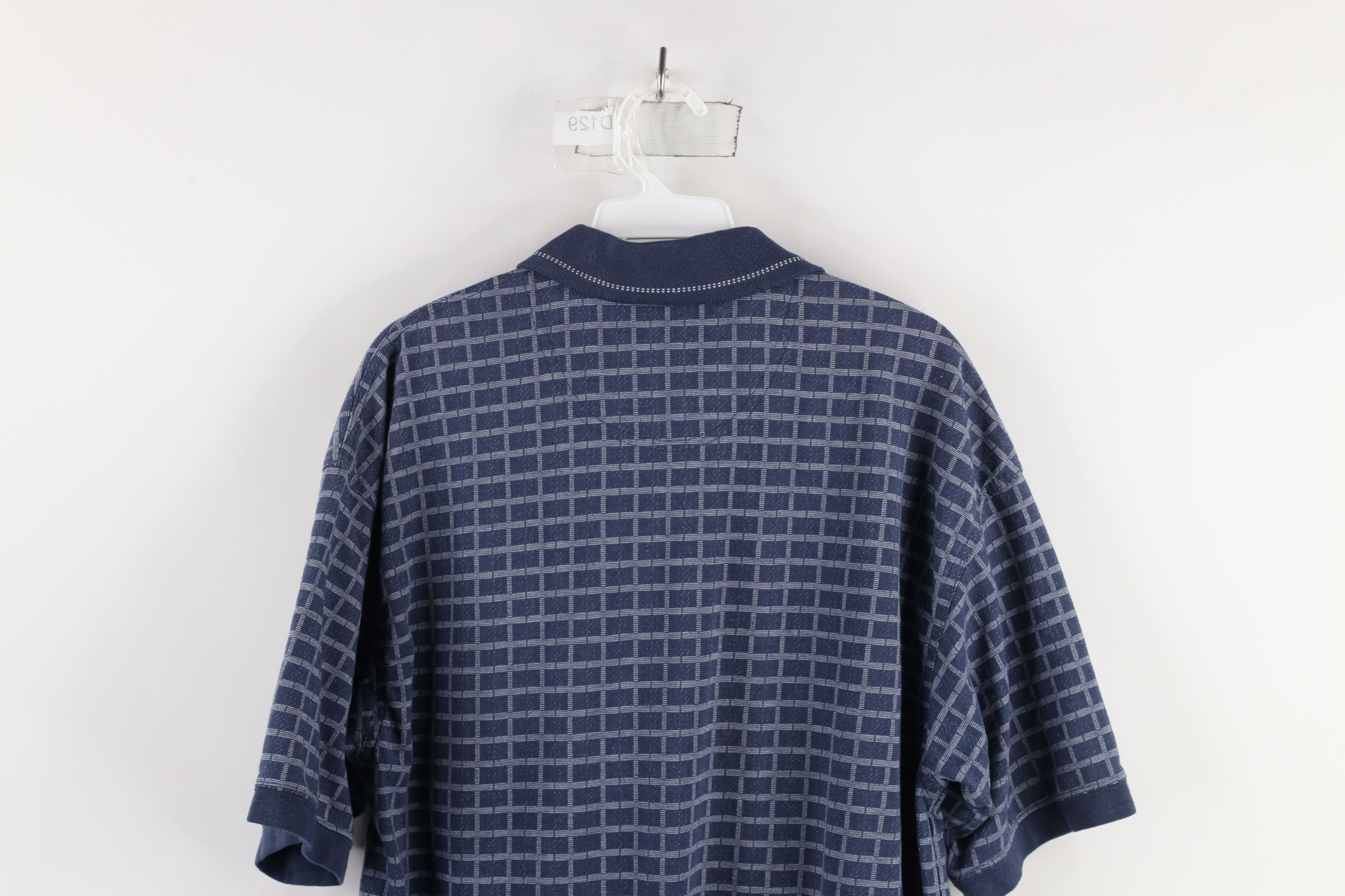 Vintage Vintage 90s Streetwear Geometric Knit Pullover Polo Shirt Size US M / EU 48-50 / 2 - 7 Thumbnail
