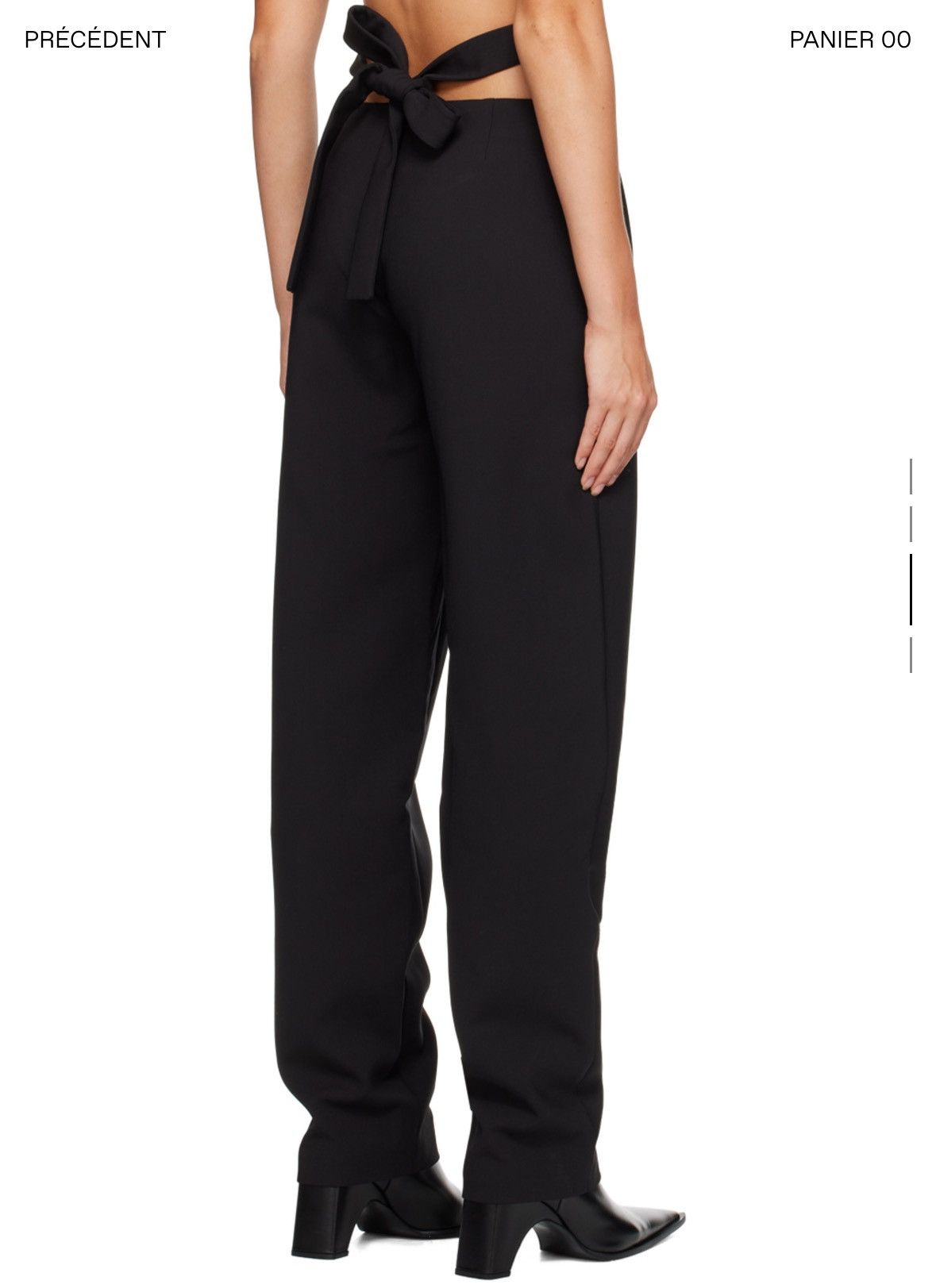 Dion Lee DION LEE - Black Y front trousers Size 25" / US 0 / IT 36 - 3 Thumbnail