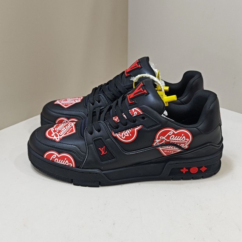Louis Vuitton Nigo x Louis Vuitton Trainer Black and Red Sneakers 0079 Size US 8.5 / EU 41-42 - 1 Thumbnail