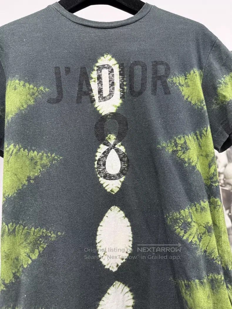 Dior Dior Dark green ink tie-dyed printed short-sleeved T-shirt Size S / US 4 / IT 40 - 2 Thumbnail
