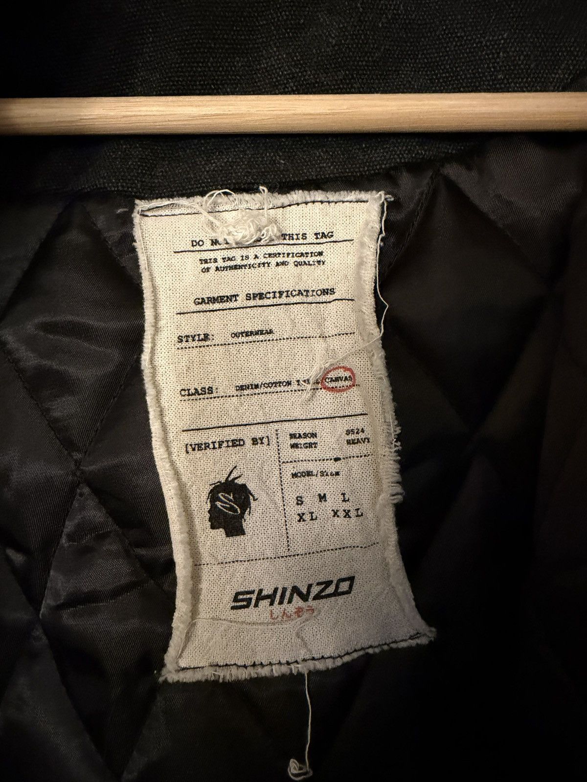 Other Shige 15oz Washed Black Canvas Clasp Bomber Jacket Size US M / EU 48-50 / 2 - 3 Thumbnail