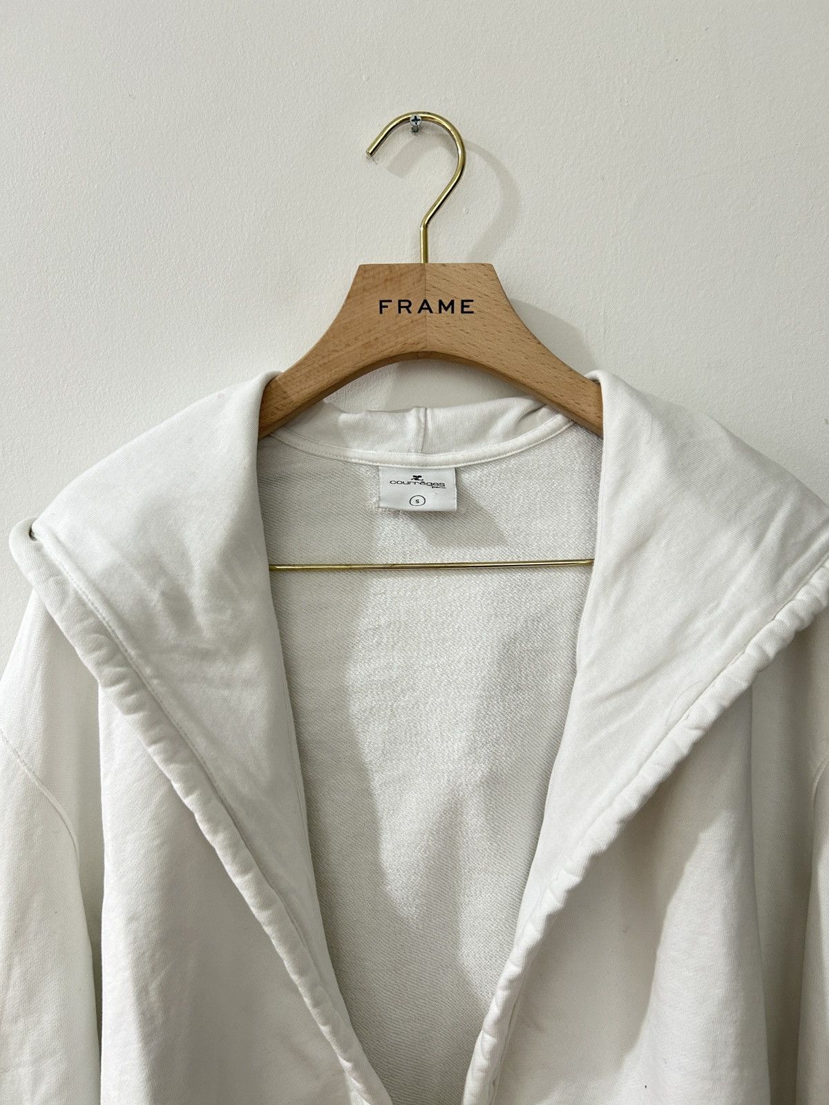 Courreges FW24 Open V-Neck Hoodie Size US S / EU 44-46 / 1 - 3 Thumbnail