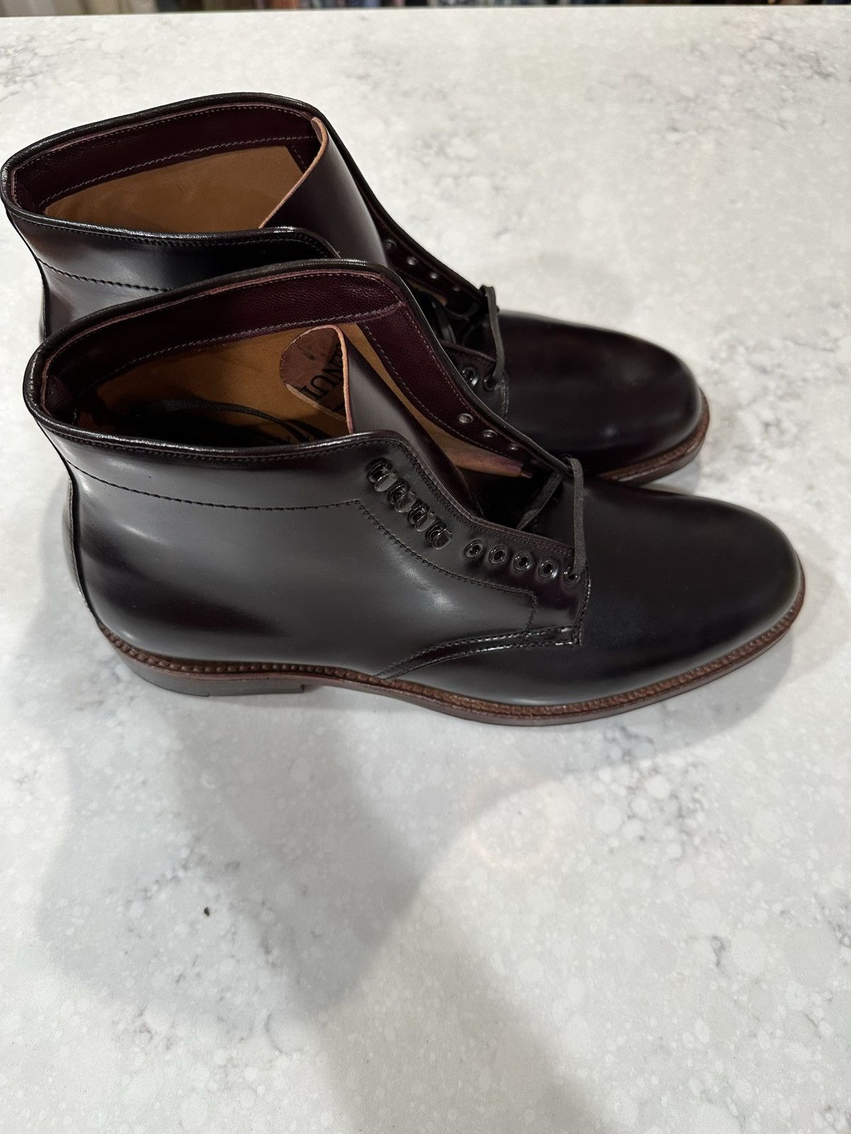 Alden Alden D0817H Color 8 Shell Cordovan Plain Toe Boot Size US 11 / EU 44 - 4 Thumbnail