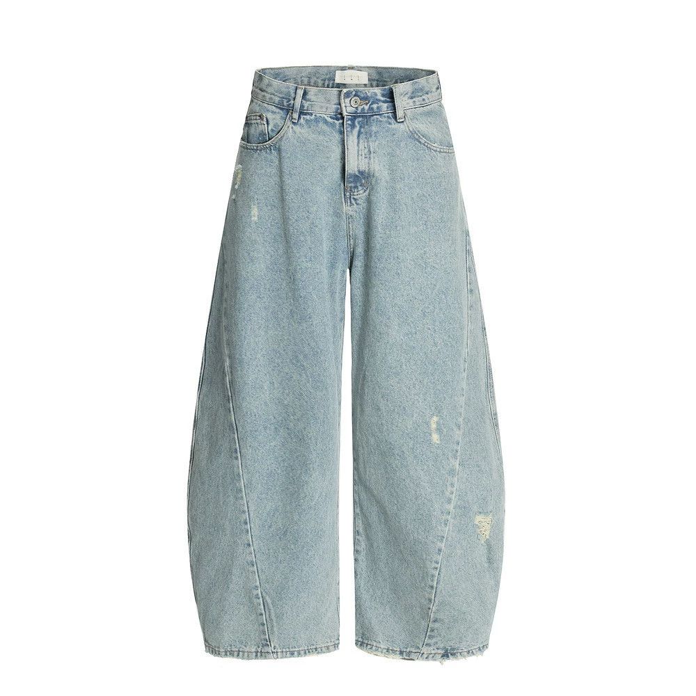 Jean Men's loose-fitting ripped casual scimitar jeans Size US 34 / EU 50 - 1 Thumbnail