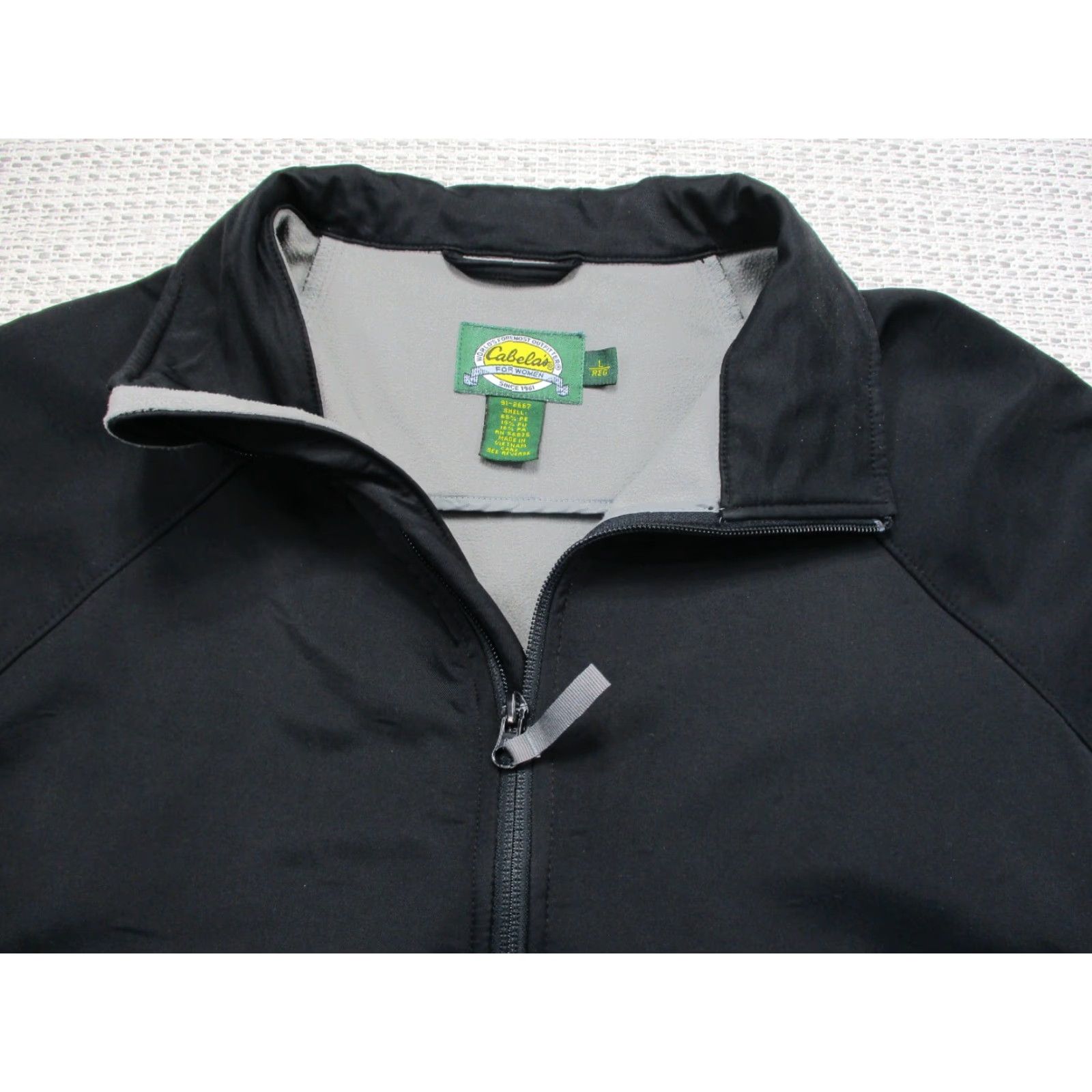 Vintage Cabela's Pullover Sweater Womens L Black 1/4 Zip Mock Neck Long Sleeve Size L / US 10 / IT 46 - 4 Thumbnail