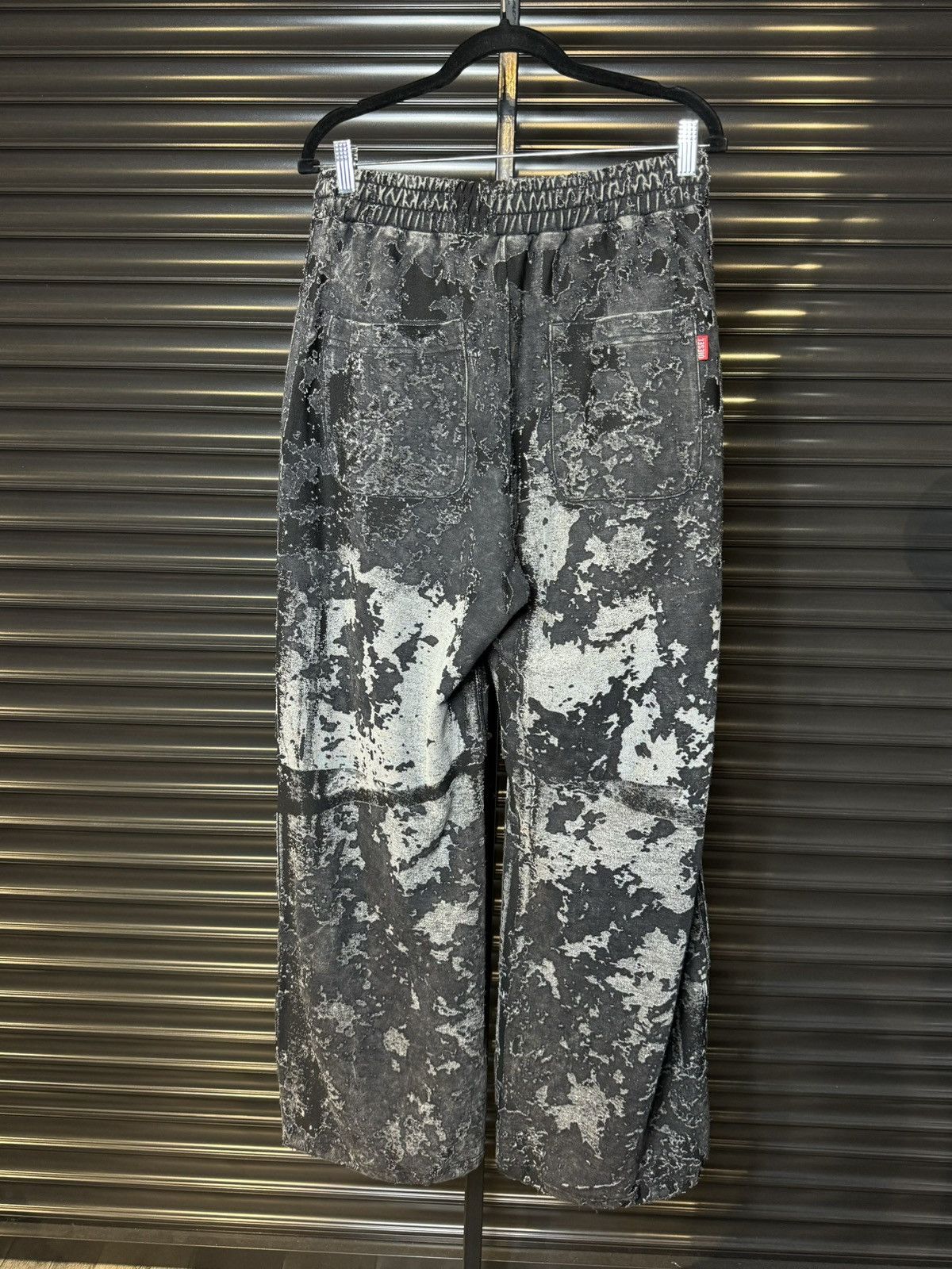 Diesel Diesel Black Burnout Camo Track Sweatpants - Medium Size US 30 / EU 46 - 6 Thumbnail